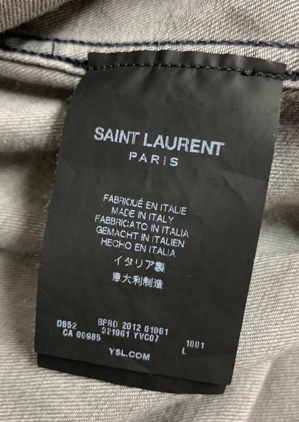 Saint Laurent Paris Saint Laurent Paris Denim shirt 2505-Nextarrow Size US L / EU 52-54 / 3 - 4 Thumbnail