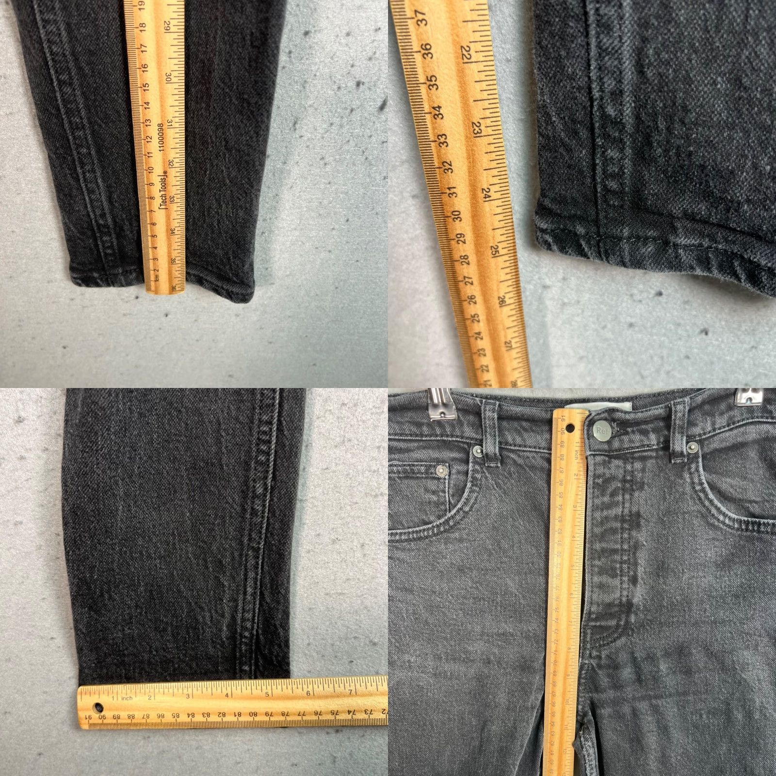 Reformation Reformation Jeans Skinny Womens 30 Black High-Waist Denim Cotton Blend Jeans Size 30" / US 8 / IT 44 - 8 Thumbnail
