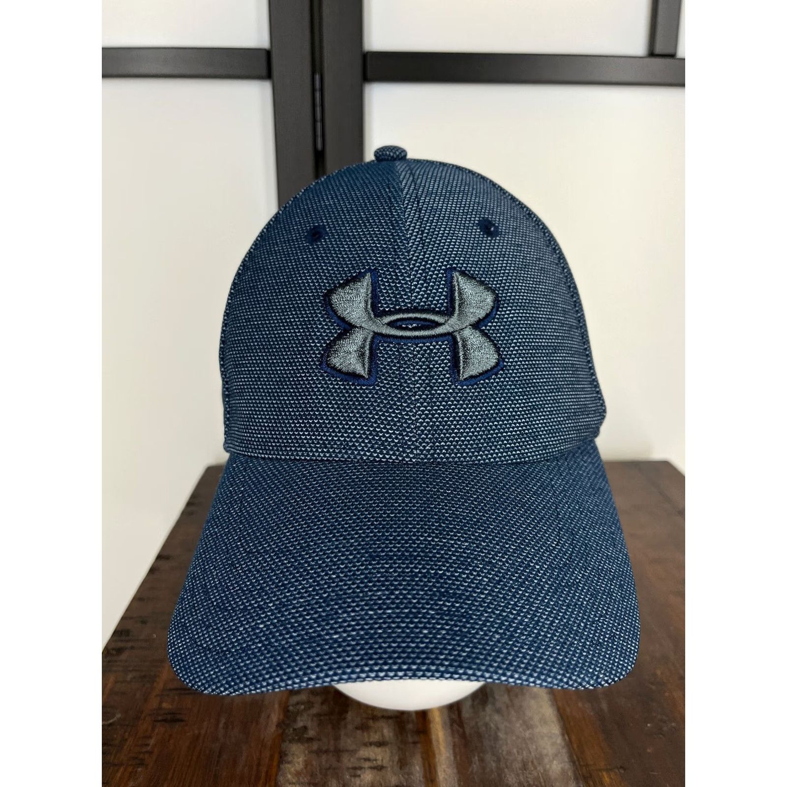 Under Armour Under Armour Blitzing Hat Cap Fitted XL Blue Classic Fit Polyester Canvas Baseball Cap Men Adult Size ONE SIZE - 2 Thumbnail