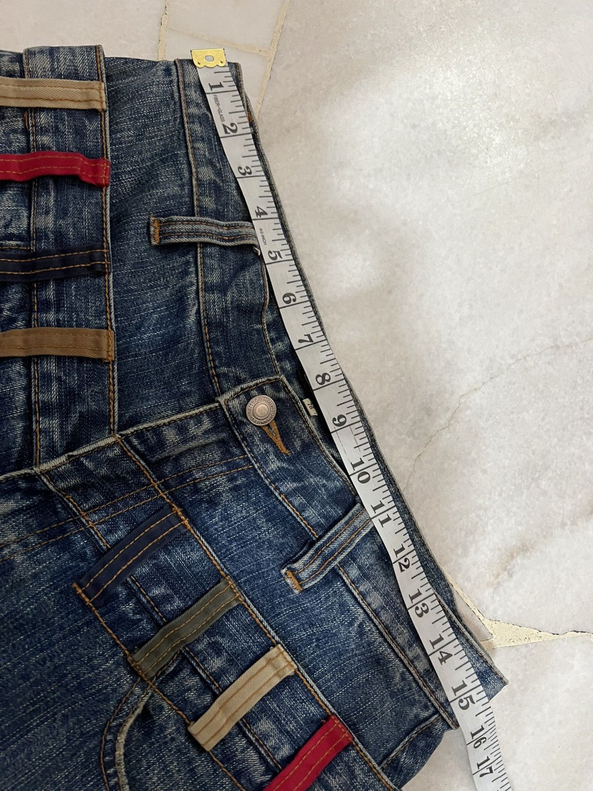 Hysteric Glamour × If Six Was Nine × Japanese Brand 🌈Double Waist 90’s style Amore Puro Faded Washed Jean Size US 30 / EU 46 - 3 Thumbnail