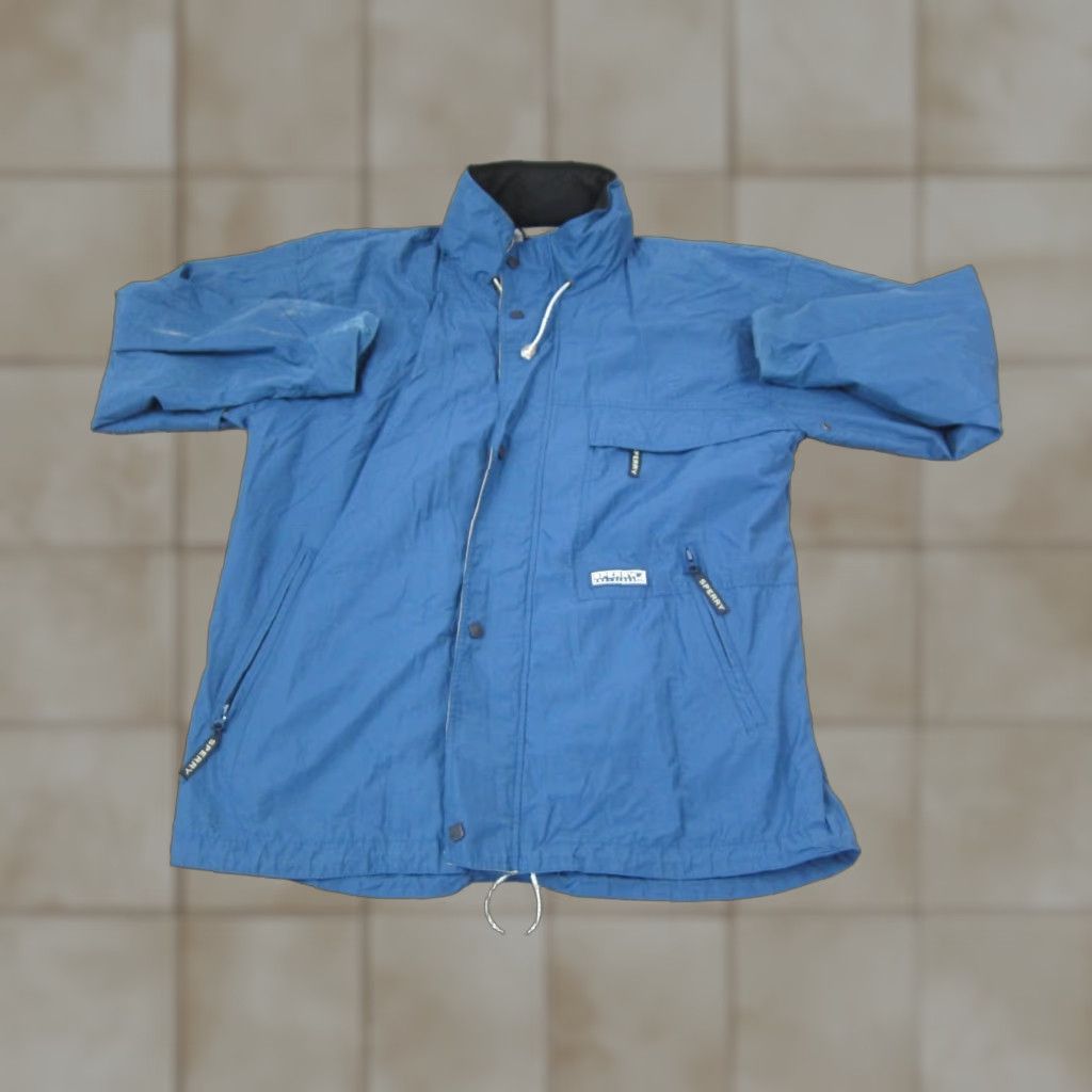 Sperry VINTAGE Sperry Topsider Jacket XL Windbreaker Full Zip Men Regular Blue Nylon Softshell 90s Retro Outdoors Hiking Windbreaker Size US XL / EU 56 / 4 - 1 Thumbnail