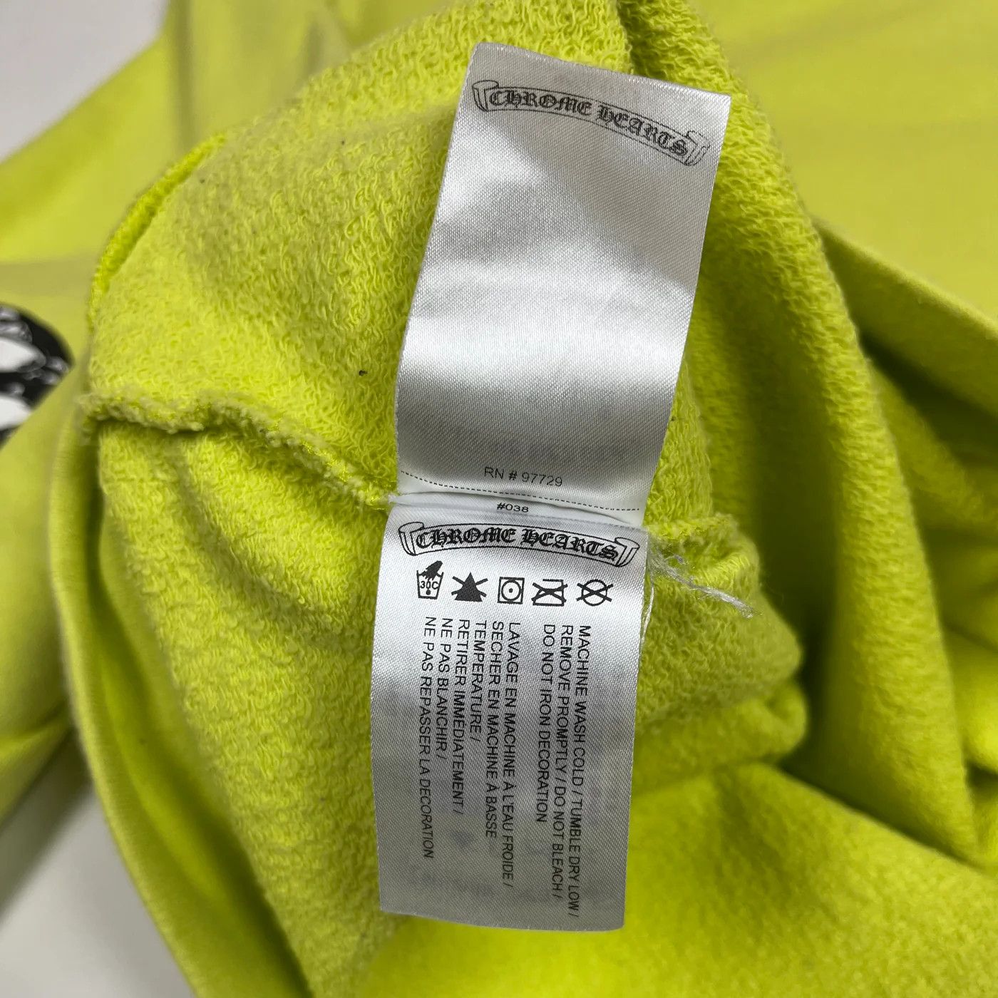 Chrome Hearts Chrome Hearts Matty Boy Lime Green Link Crewneck Size US XL / EU 56 / 4 - 8 Thumbnail