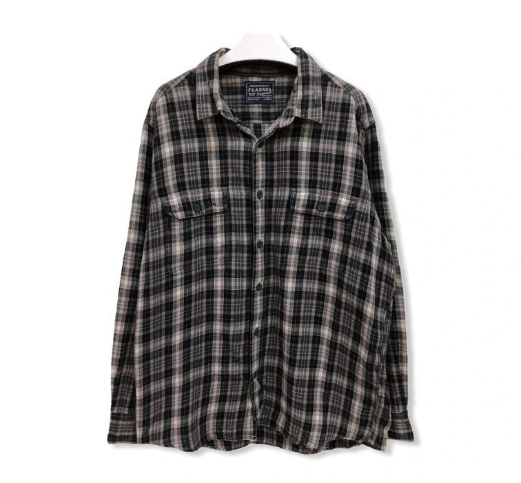 Japanese Brand Japanese Brand Uniqlo Plaid Tartan Flannel Shirt 👕 Size US XL / EU 56 / 4 - 1 Thumbnail