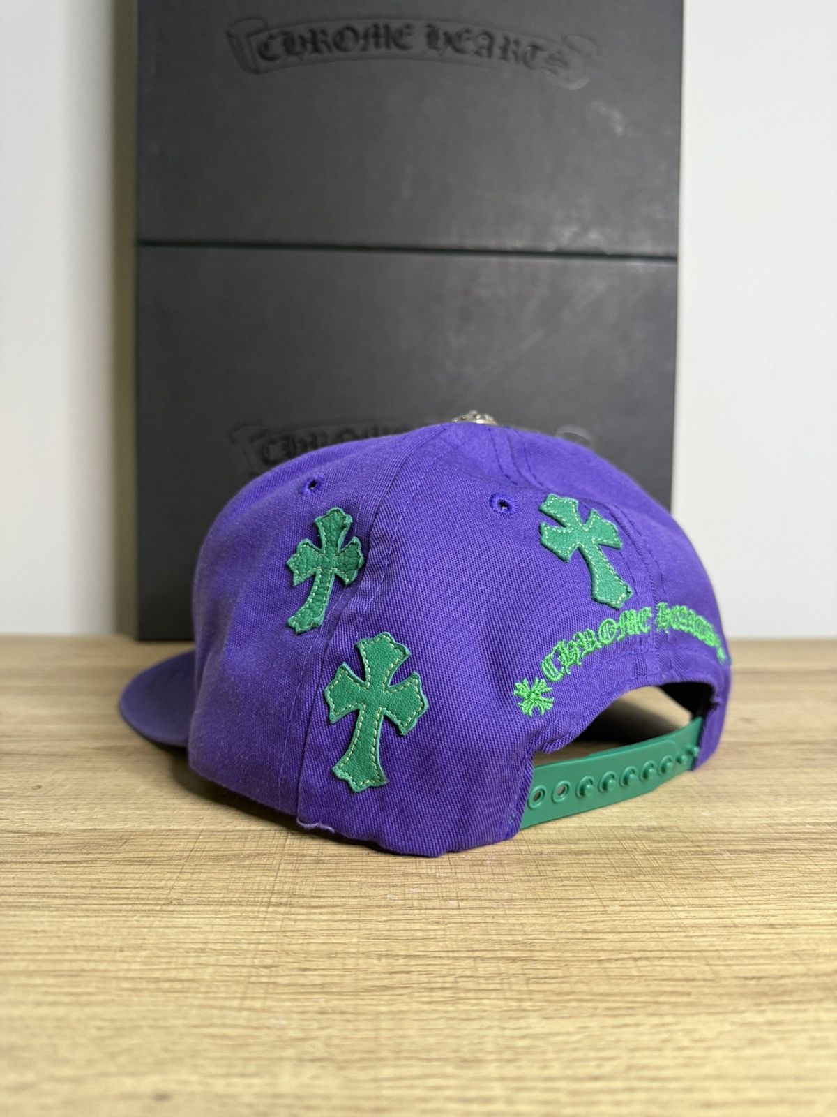 Chrome Hearts Chrome Hearts Purple/Green Cross Patch Trucker Hat Size ONE SIZE - 3 Thumbnail