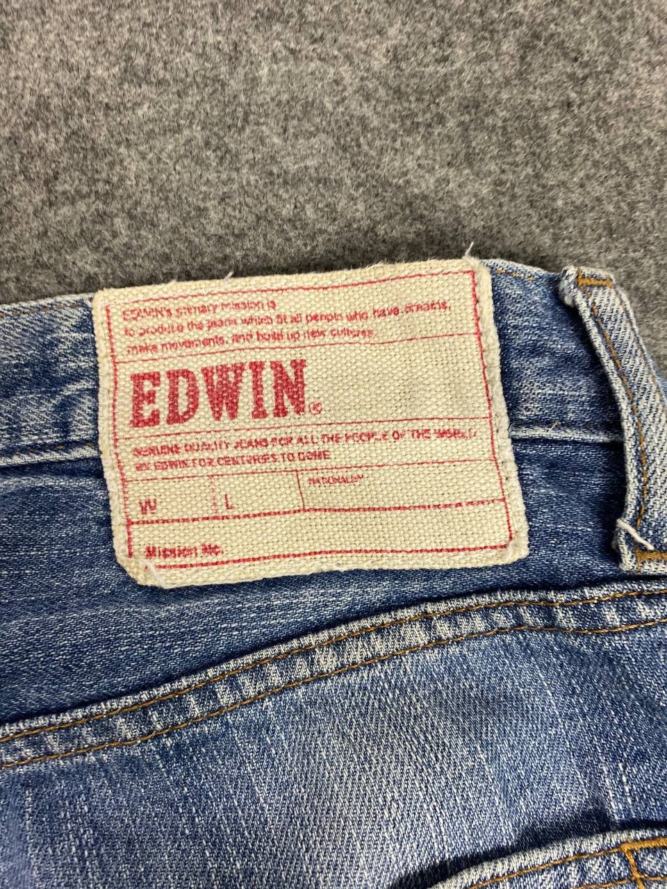 Edwin vintage edwin distressed denim nice design Size US 37 - 5 Thumbnail