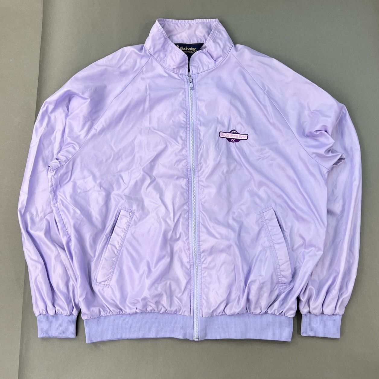 Other 1980s Vintage Pastel Purple Zip Up Jacket Size US M / EU 48-50 / 2 - 3 Thumbnail