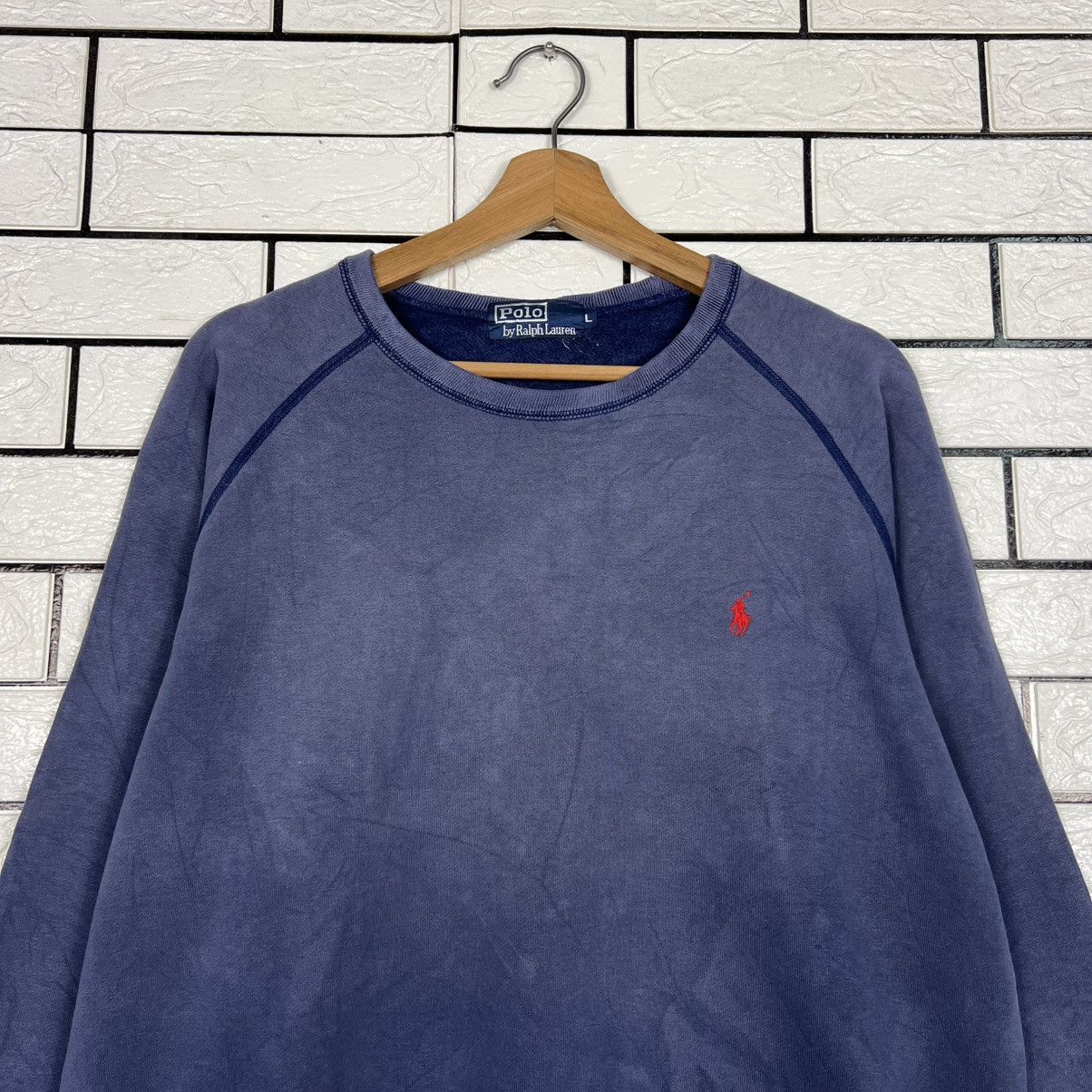 Polo Ralph Lauren Vintage 90's POLO RALPH LAUREN Trashed Sweatshirt #4204-C192 Size US L / EU 52-54 / 3 - 2 Thumbnail