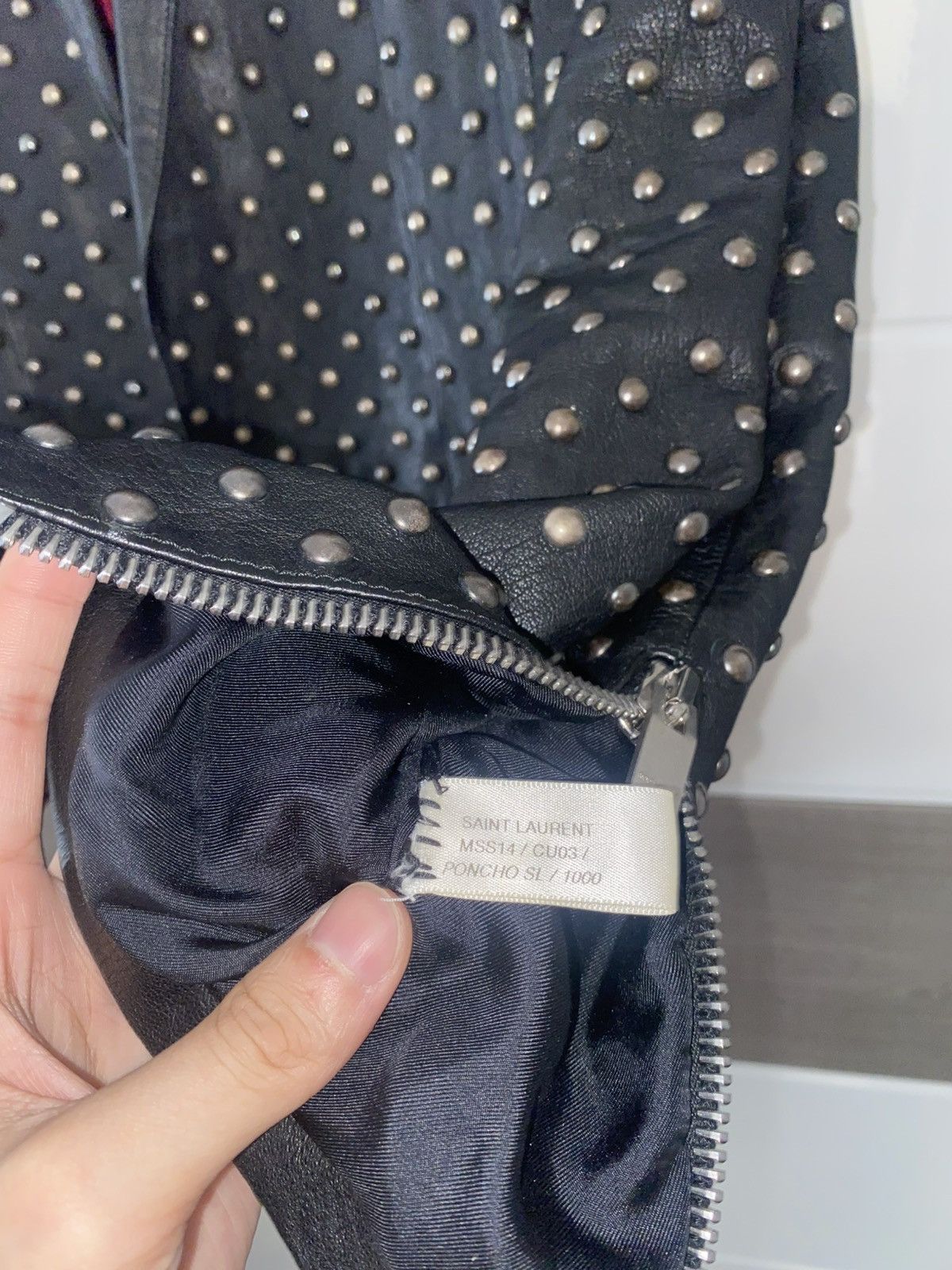 Saint Laurent Paris Saint laurent 2014ss Hedi Slimane studded leather jacket Size US S / EU 44-46 / 1 - 4 Thumbnail