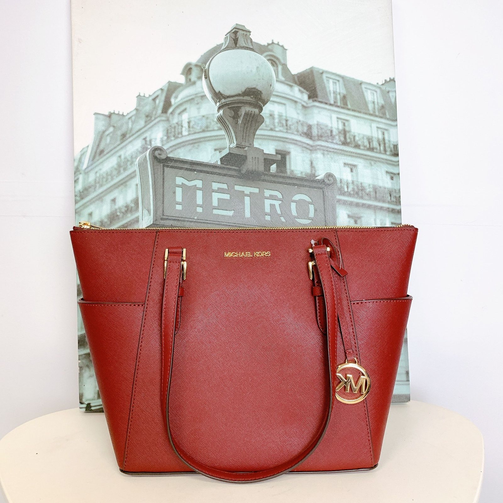 Michael Kors Michael Kors 35T0GCFT7L Charlotte Large Saffiano Leather Size ONE SIZE - 2 Thumbnail