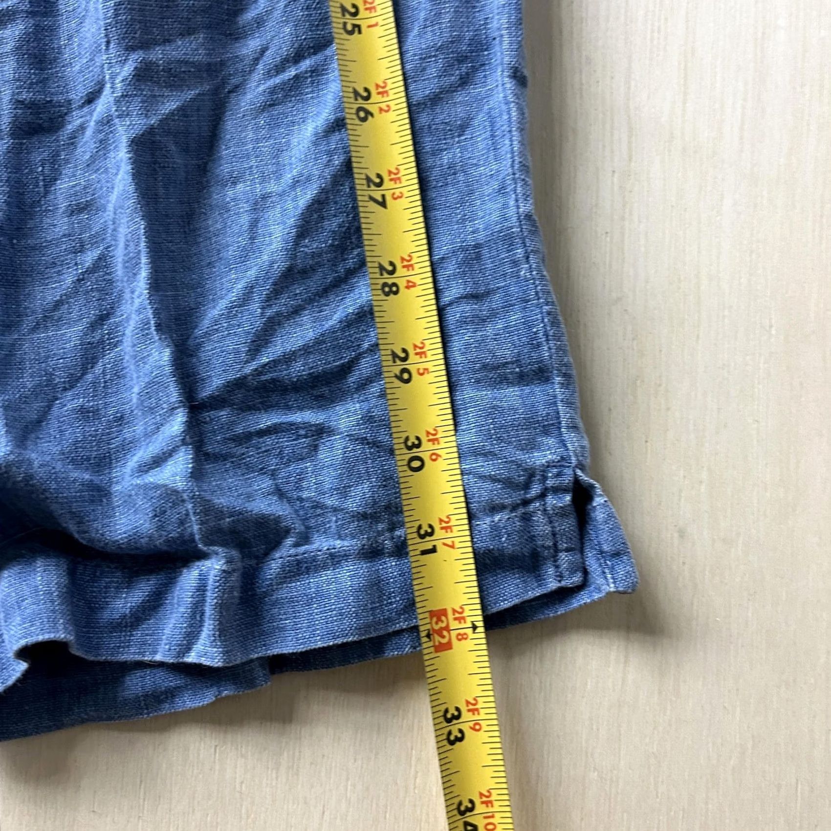 CO Lauren Jeans Co Ralph Lauren Jeans Womens 12 Light Blue Linen Straight 32x31 Size 34" / US 12 / IT 48 - 6 Thumbnail