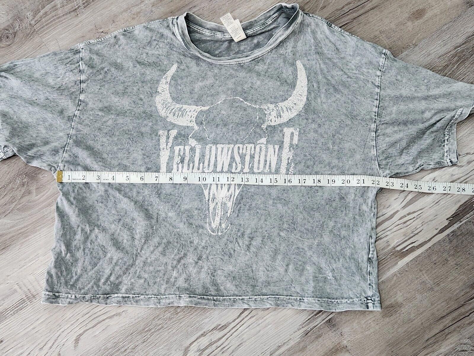 Designer Protrend Crip Top Yellowstone Shirt Grey Heathered medium Size M / US 6-8 / IT 42-44 - 5 Thumbnail