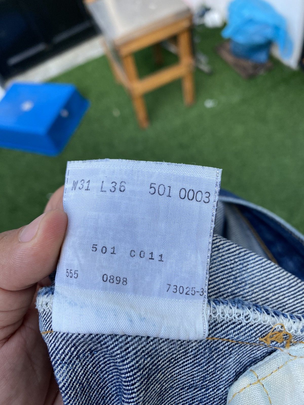Levi's Vintage Clothing W31x29.5 Vintage levi's 501xx redline distressed repaired Size US 31 - 11 Thumbnail