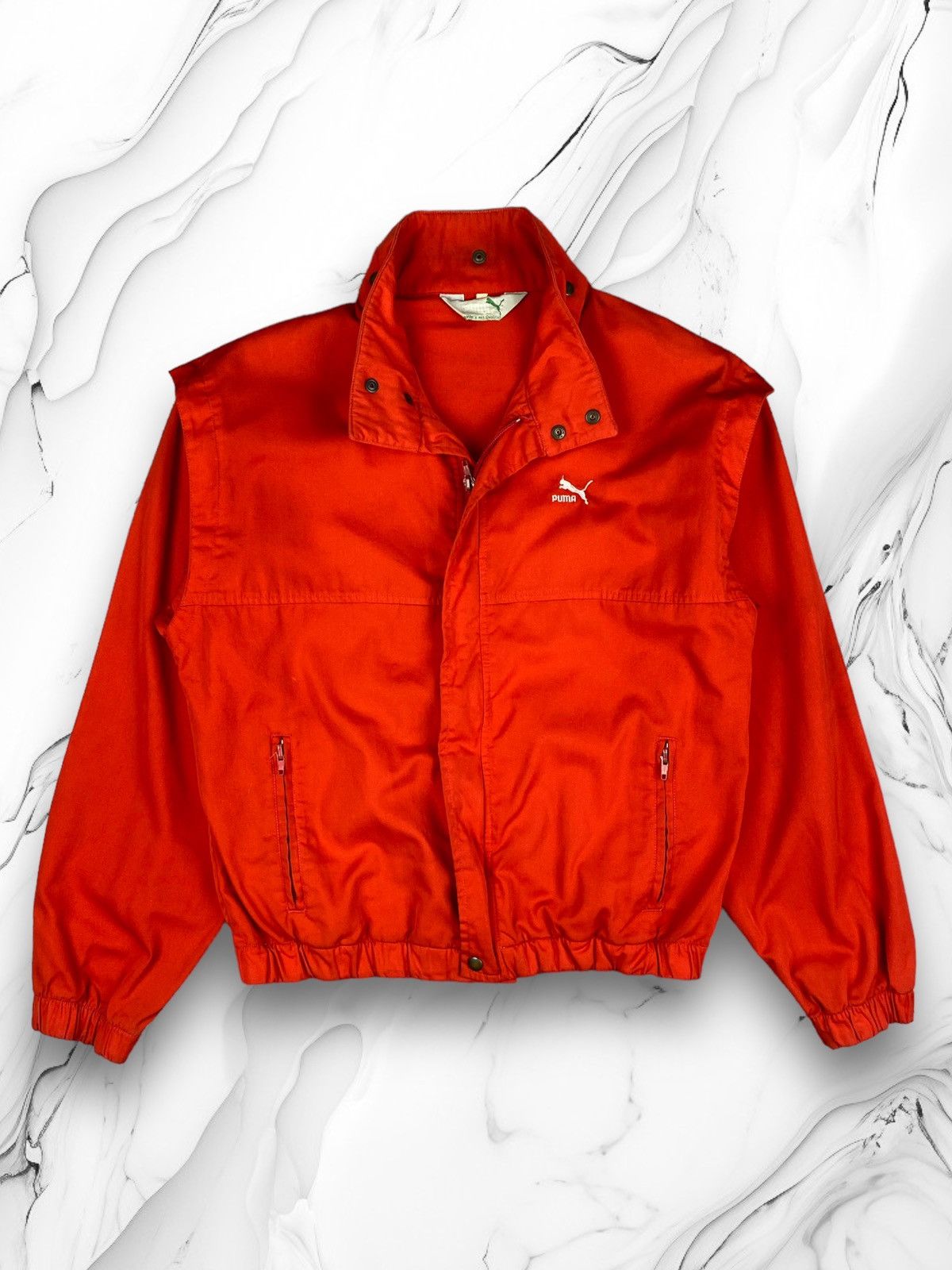 Puma Vintage 90s Puma Zipup Windbreaker Jacket Size US S / EU 44-46 / 1 - 1 Thumbnail