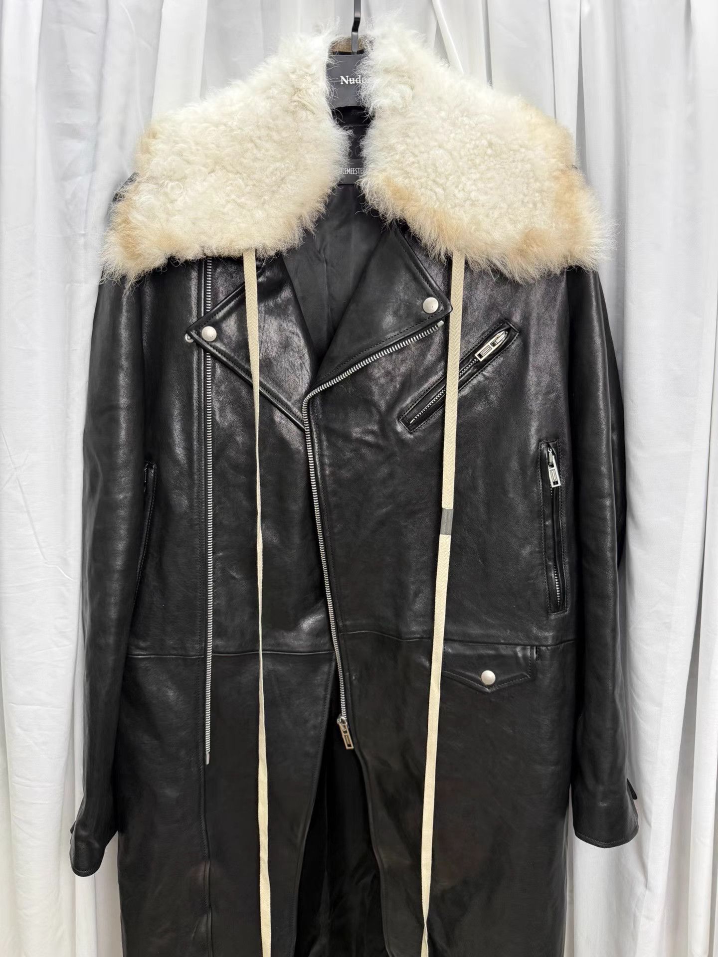 Ann Demeulemeester Ann Demeulemeester 24AW Extra Long Biker Coat K20 Size US M / EU 48-50 / 2 - 3 Thumbnail