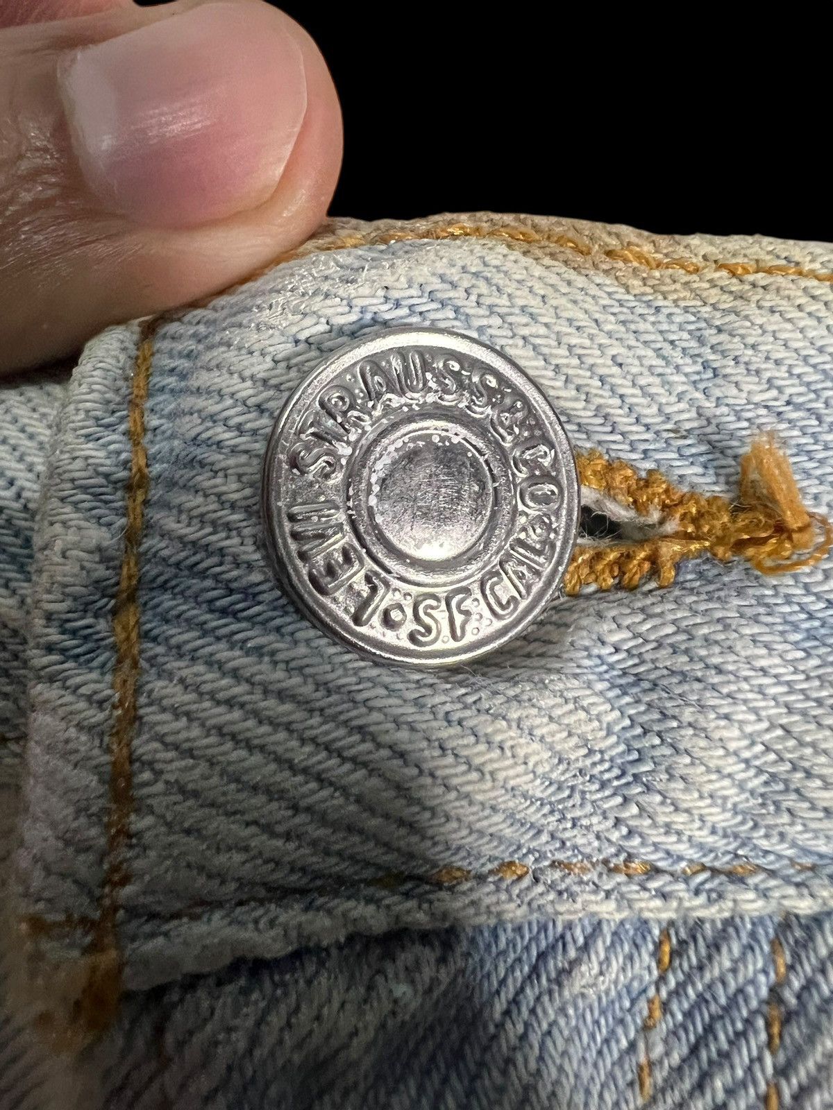 Levi's 🔥Vintage 90’s Levis 501 Vortex Designs Jean #USA Size US 29 - 10 Thumbnail