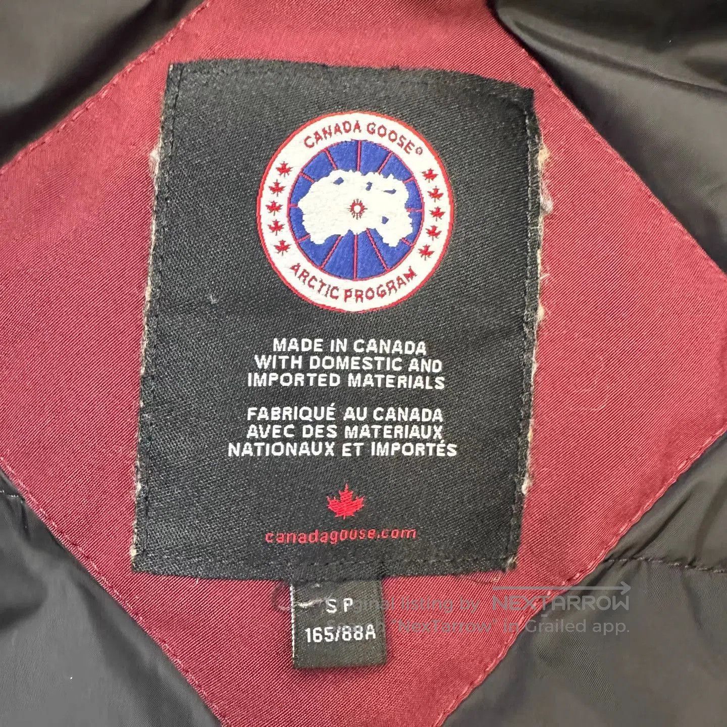 Canada Goose Red Heavy Winter Coat with Hood Size S. Size US S / EU 44-46 / 1 - 4 Thumbnail