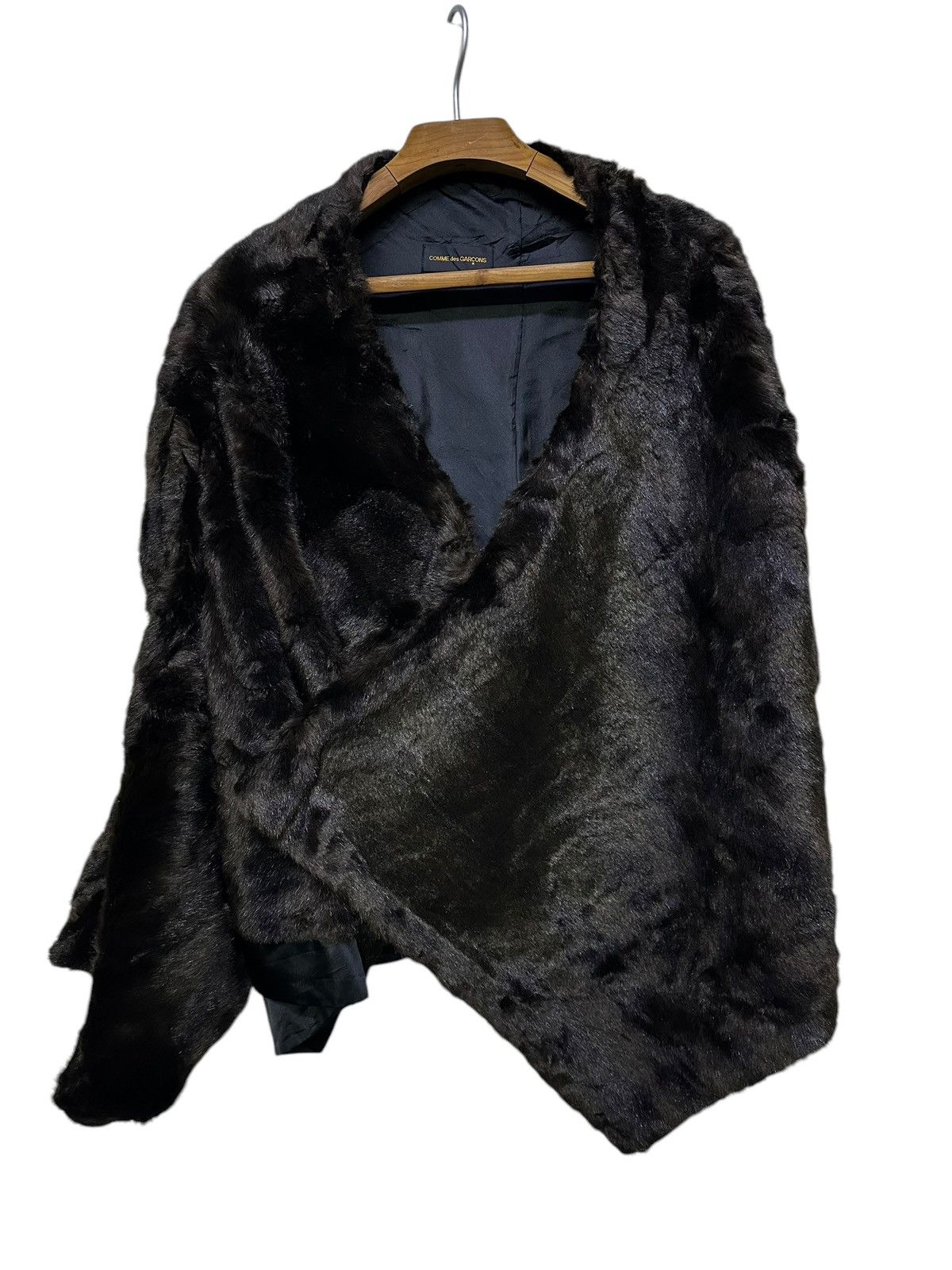 Comme des Garcons AD2004 COMME des GARCONS Faux Fur Asymmetry Jacket Size US L / EU 52-54 / 3 - 4 Thumbnail
