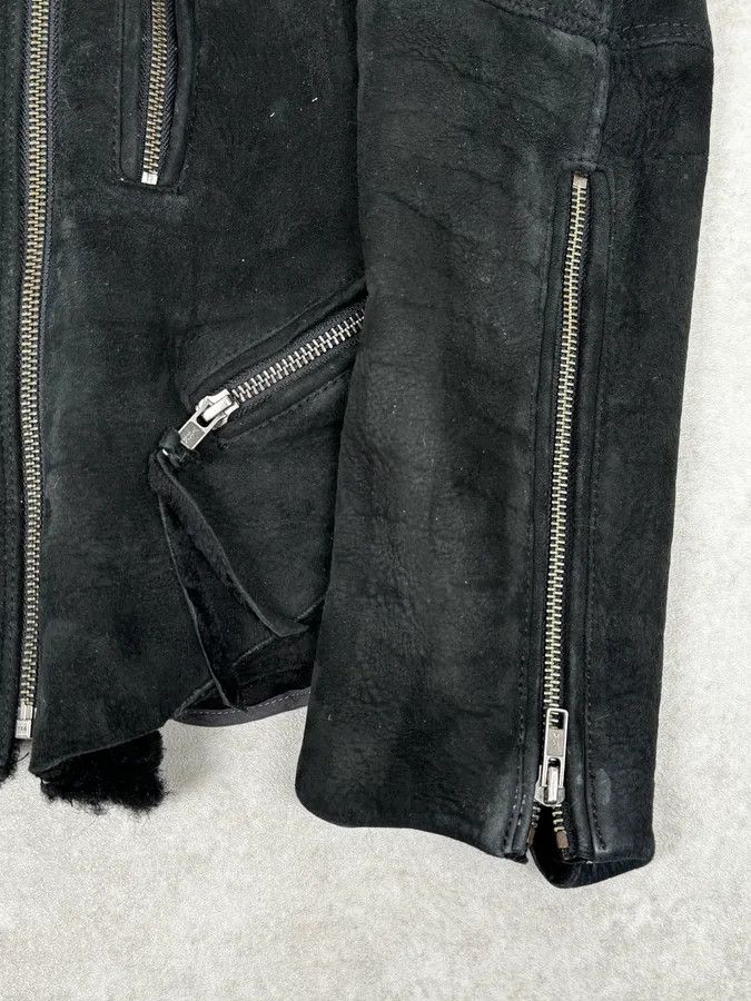Diesel Diesel Sample Black Gold Astro Biker Shearling Asymmtrical Jacket Size US M / EU 48-50 / 2 - 10 Thumbnail