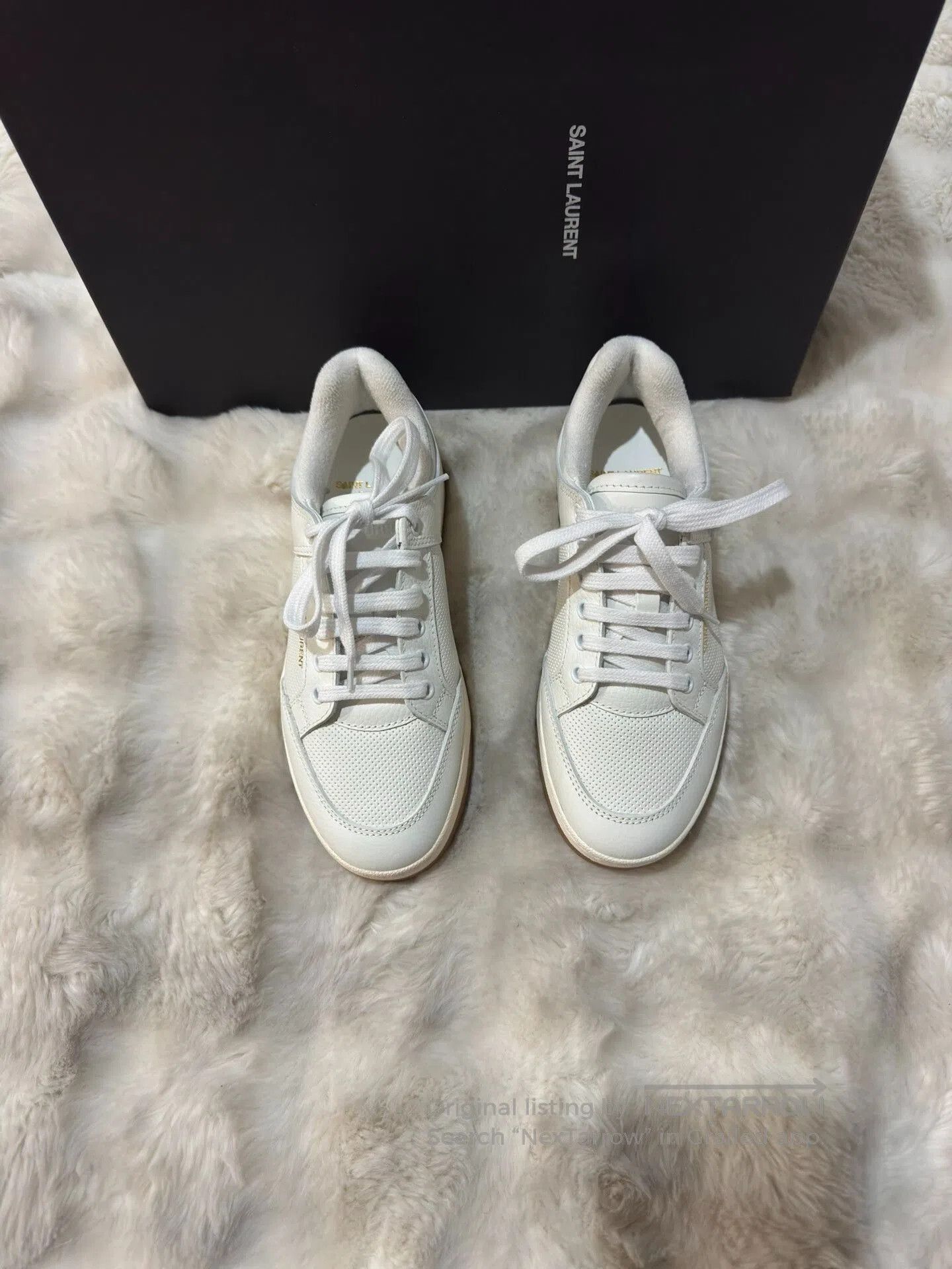 Saint Laurent Paris Saint Laurent SL61 Women's White Sneakers. Size US 6.5 / IT 36.5 - 1 Thumbnail