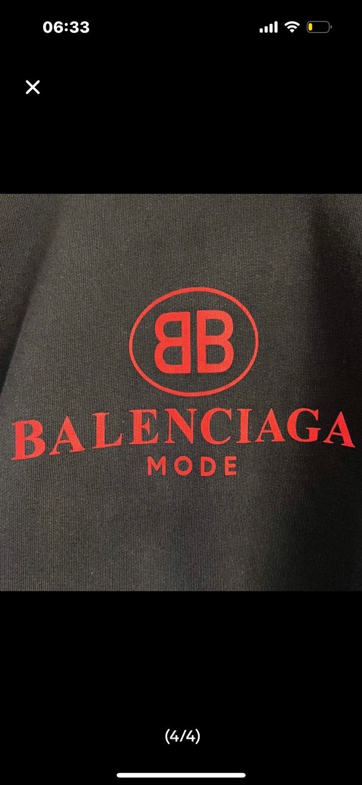 Balenciaga Mode logo hoodie Size US S / EU 44-46 / 1 - 4 Thumbnail