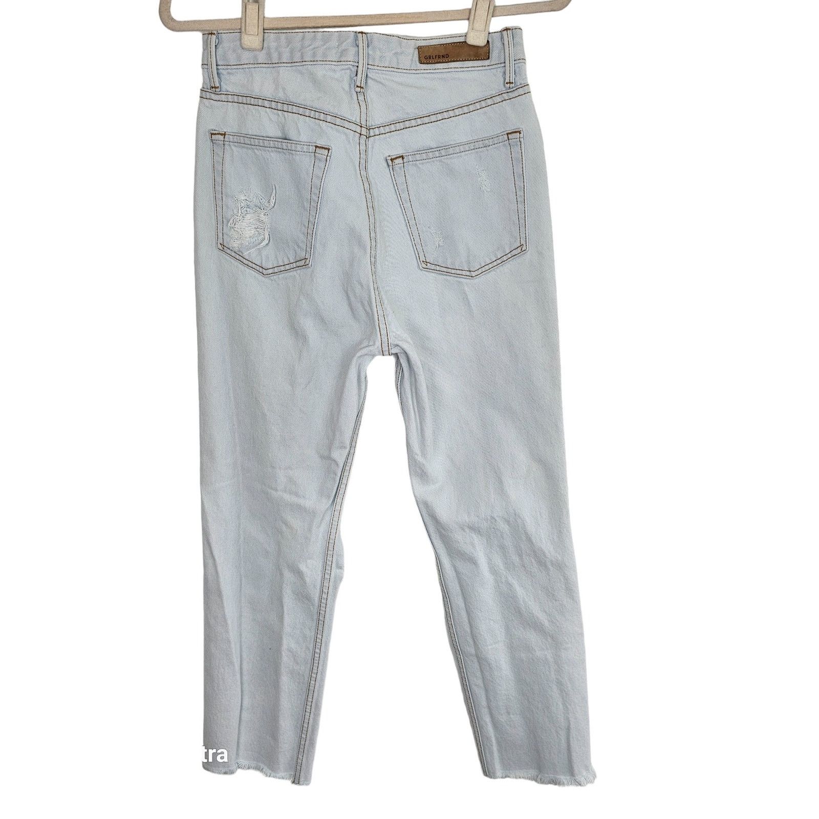 GRLFRND GRLFRND Womens Mica Crop Jeans High Rise Distressed Sz 26 Size 26" / US 2 / IT 38 - 8 Thumbnail