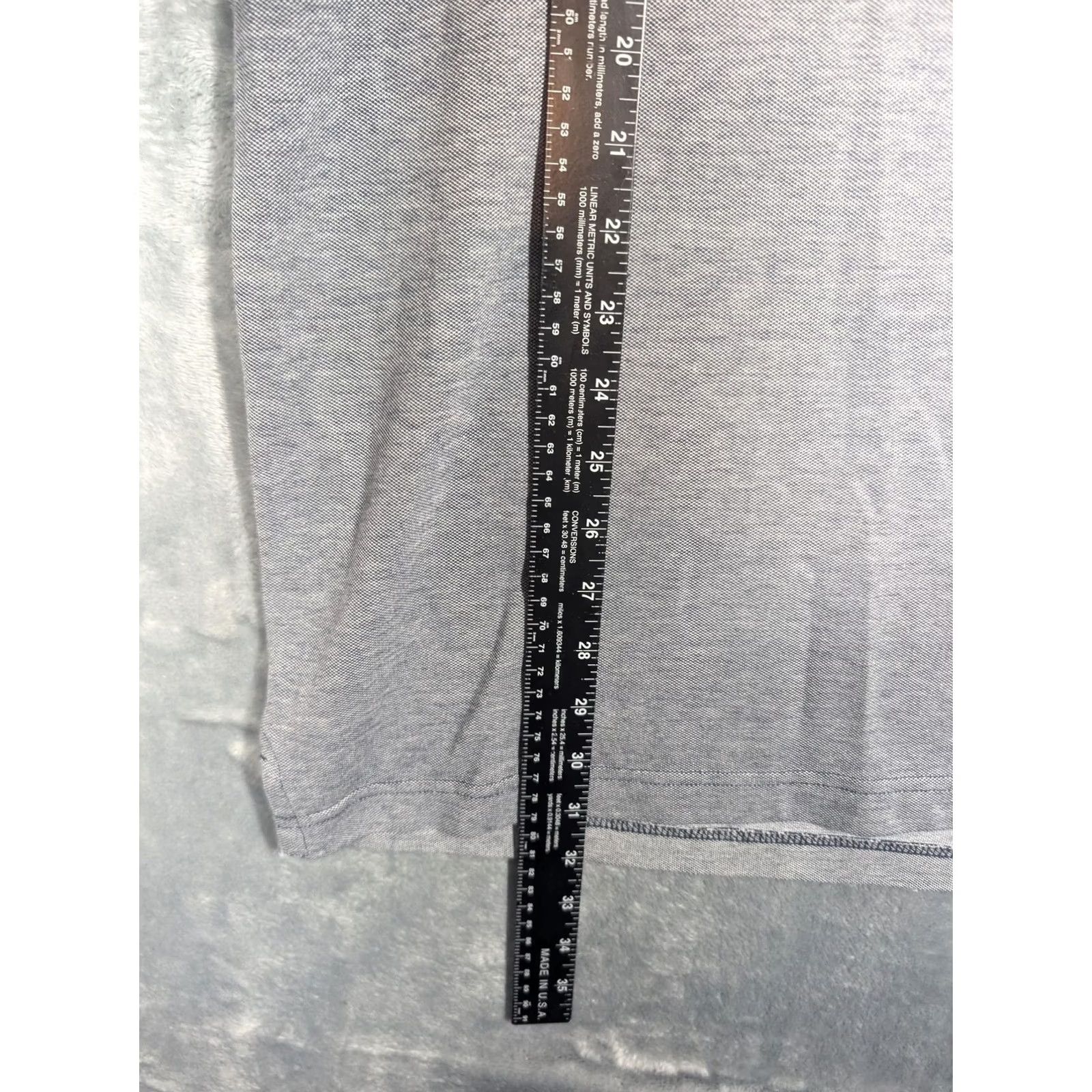 Tommy Hilfiger VINTAGE? No. Tommy Hilfiger Polo Shirt Mens 2XL Gray Custom Fit TOMMY Spell Out Logo Stretch Size US XXL / EU 58 / 5 - 2 Thumbnail