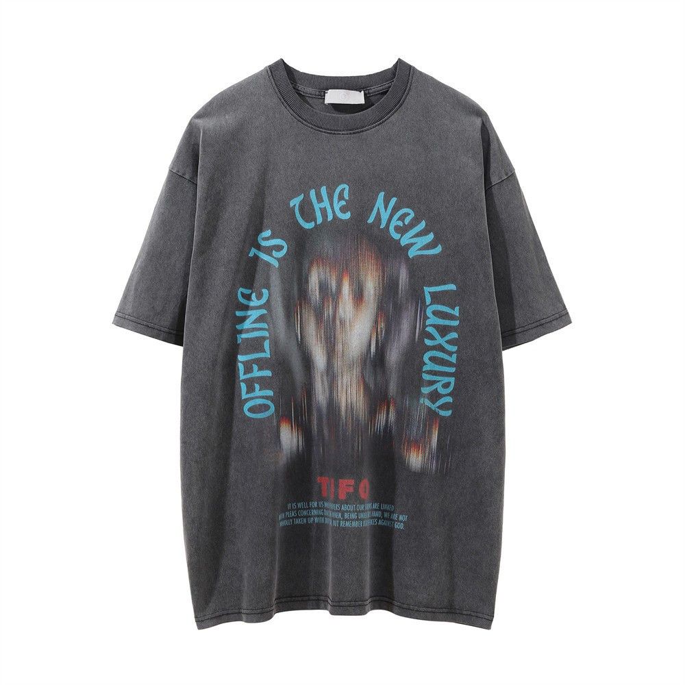 Band Tees × Vintage Washed distressed sci-fi silhouette print men's T-shirt Size US L / EU 52-54 / 3 - 1 Thumbnail