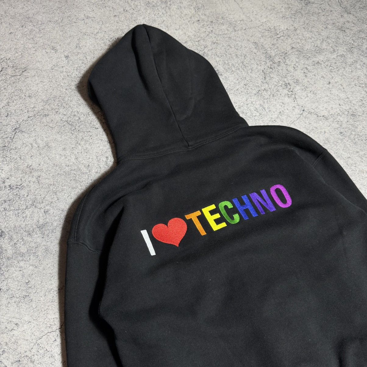 Balenciaga Balenciaga I Love Techno Zip Hoodie Size US XS / EU 42 / 0 - 3 Thumbnail