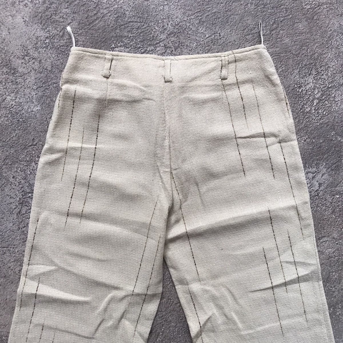 Vintage Vintage 90s Baggy Parachute Pants Cream Cargo Streetwear 28 Size 28" / US 6 / IT 42 - 5 Thumbnail