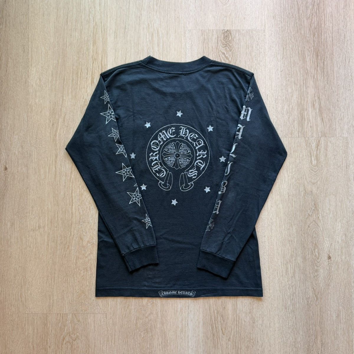 【希少】CHROME HEARTS 90'sヴィンテージ ダブルネーム ロンT Chrome Hearts × Vintage Rare Vintage Chrome Hearts Double Crosses