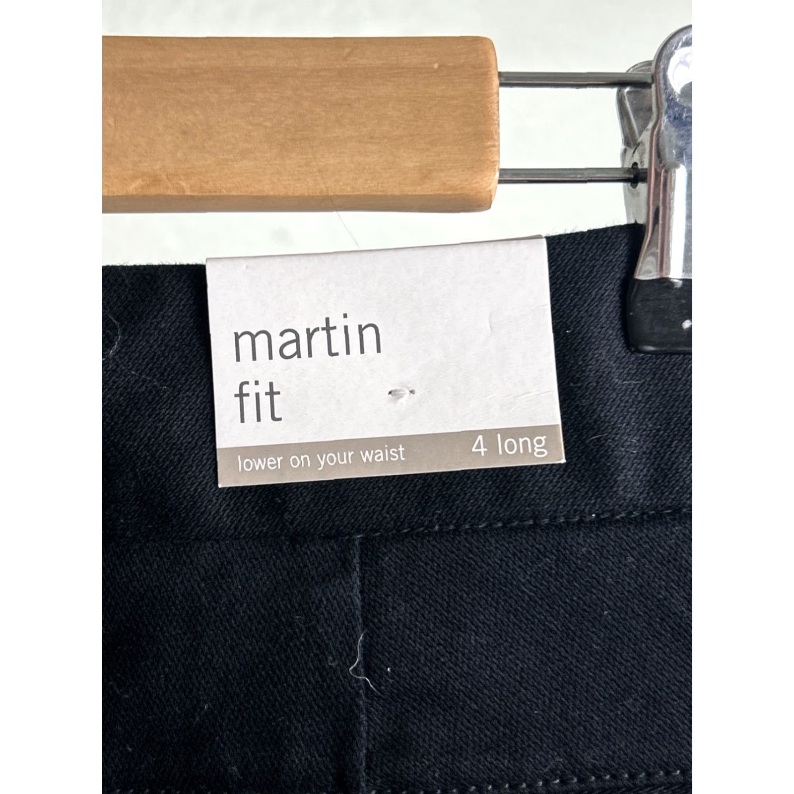 Banana Republic Brand New With Tags Banana Republic Martin Fit Black Pants 4 Tall 30x34 Bootcut Womens Dress Pants Stretch Cotton Blend Zip Closure Flat Front Size 27" / US 4 / IT 40 - 7 Thumbnail