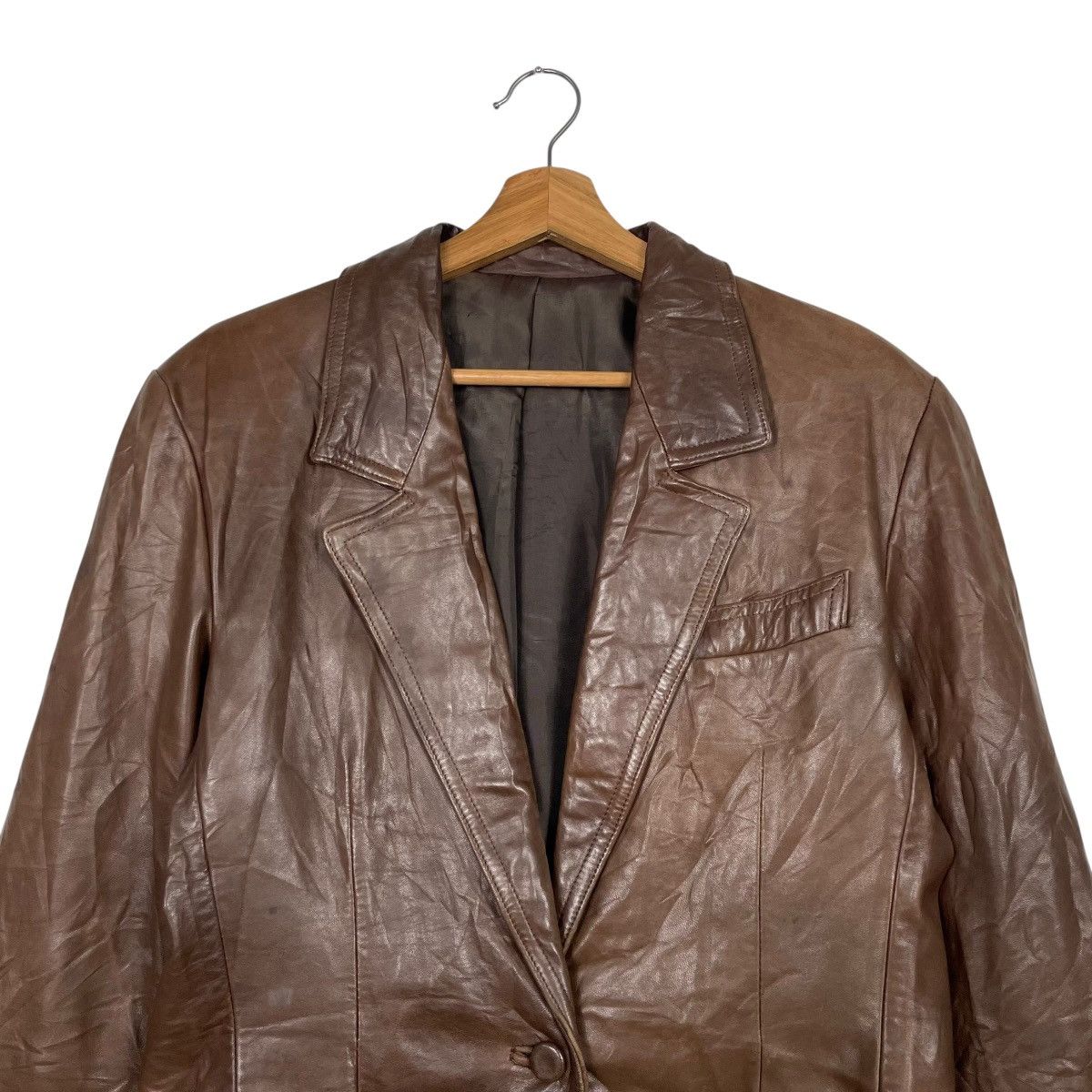 Other Blu Fox Roma Leather Jacket Size L / US 10 / IT 46 - 2 Thumbnail
