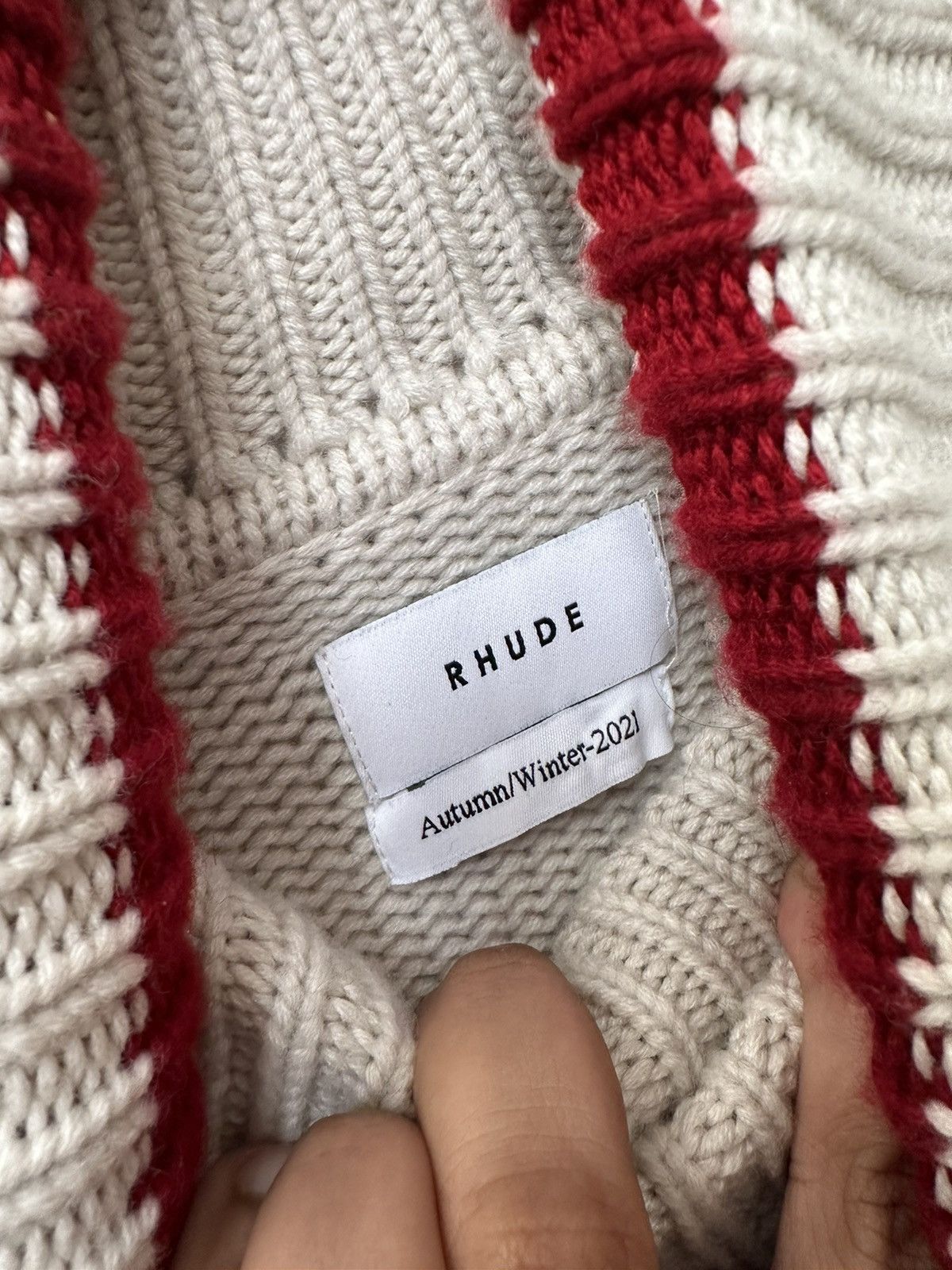 Rhude Rhude Color Block Wool / Cashmere Turtleneck Size US L / EU 52-54 / 3 - 4 Thumbnail