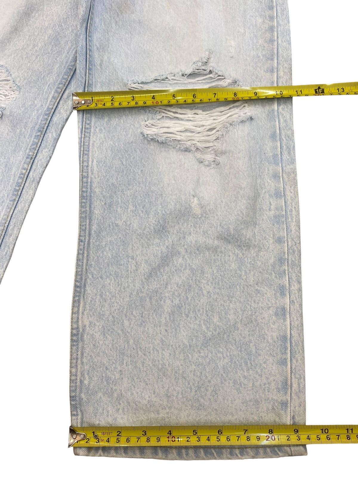 Japanese Brand Japanese Brand Acid Wash Distressed Style Baggy Jeans Size US 31 - 11 Thumbnail