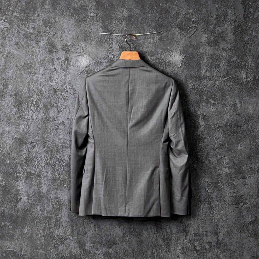 Armani Collezioni Armani Collezioni Gray Wool Suit Size 44S - 2 Thumbnail