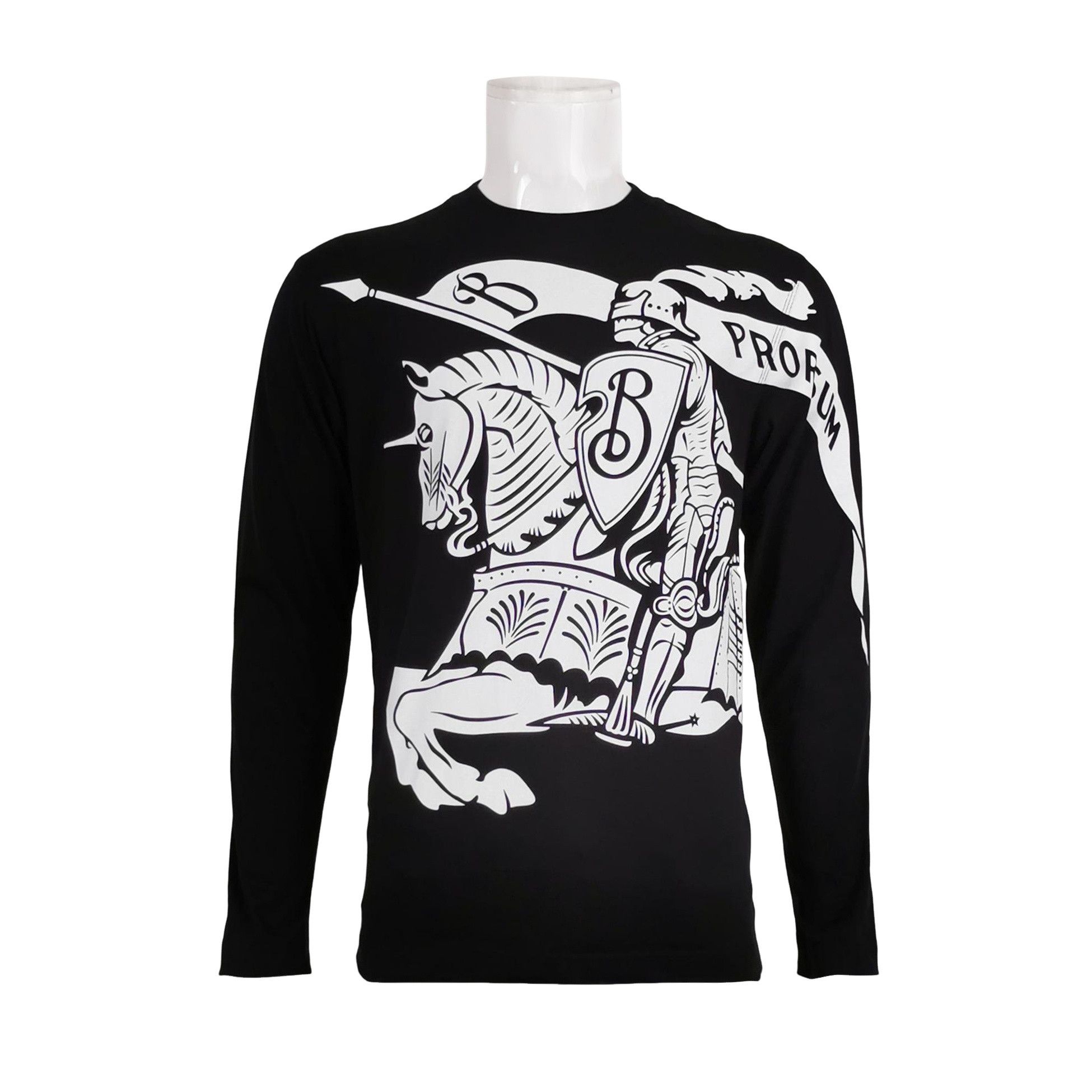 Burberry Burberry Equestrian Knight Long Sleeve T-Shirt S Size US S / EU 44-46 / 1 - 1 Thumbnail