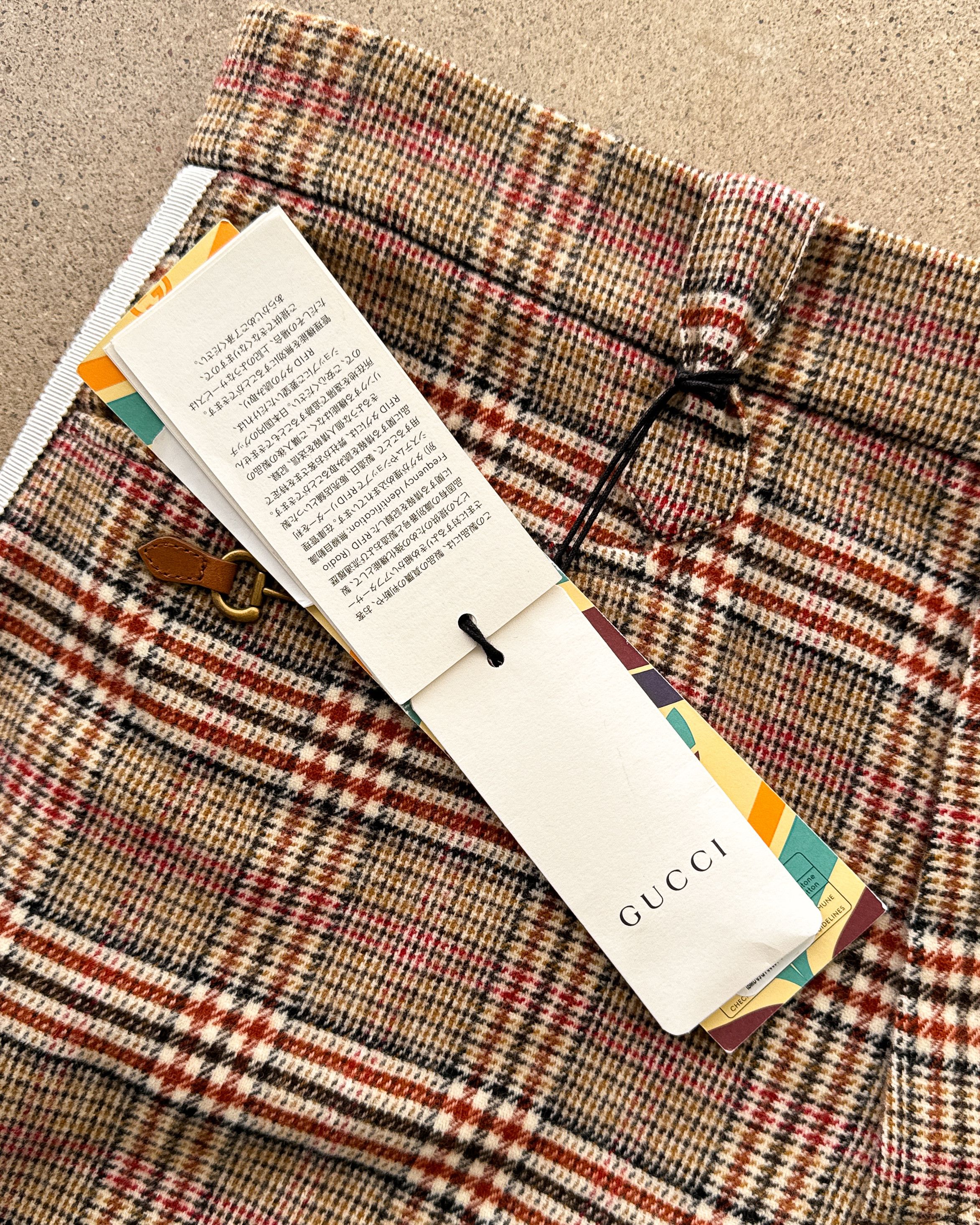 Adidas × Gucci Gucci x Adidas Check Plaid Wool Horsebit Trouser Size 50 Size US 34 / EU 50 - 4 Thumbnail