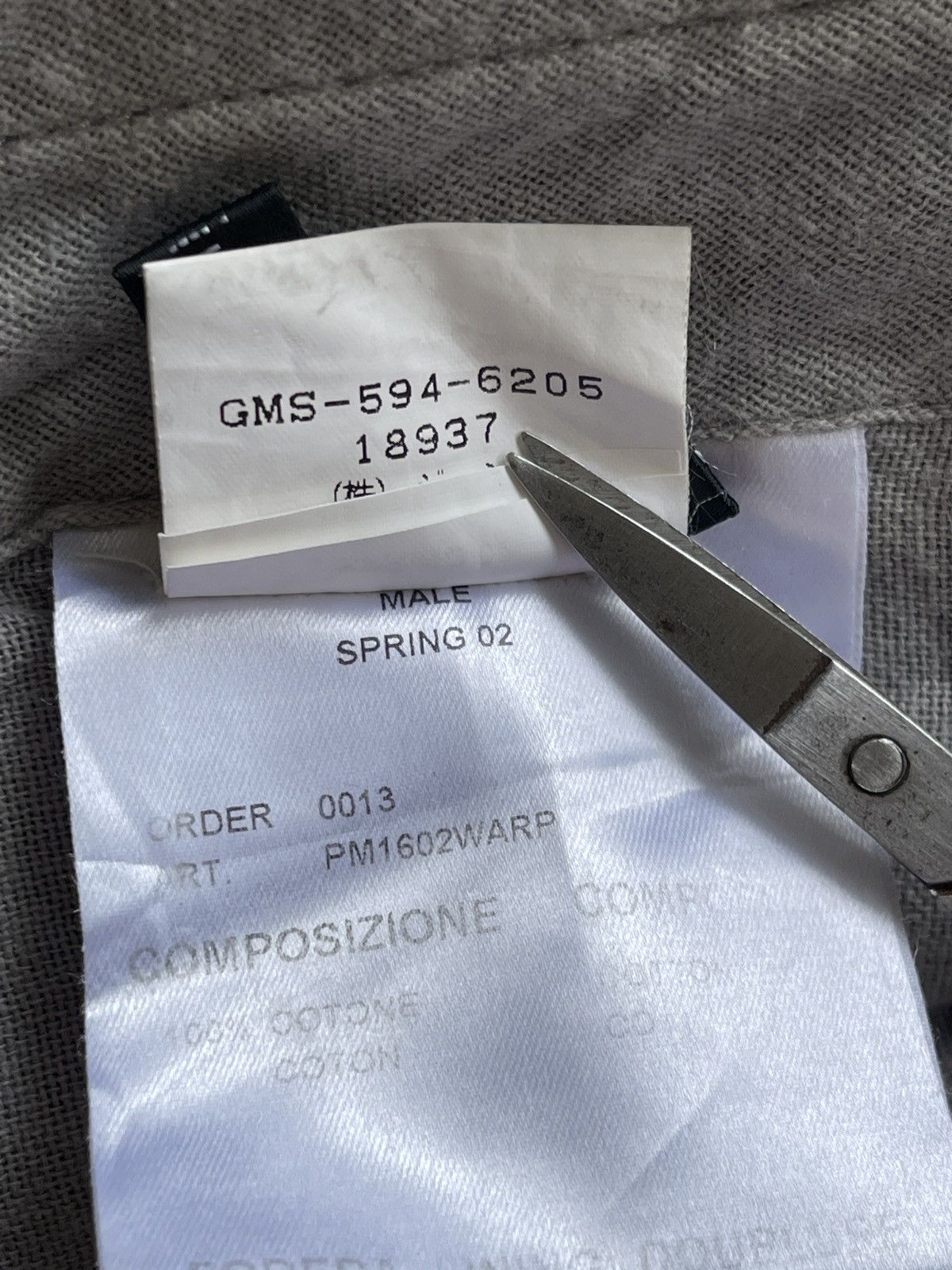 Carol Christian Poell CCP Spring02 PM1602WARP Grey Straight Pants Size US 29 - 13 Thumbnail