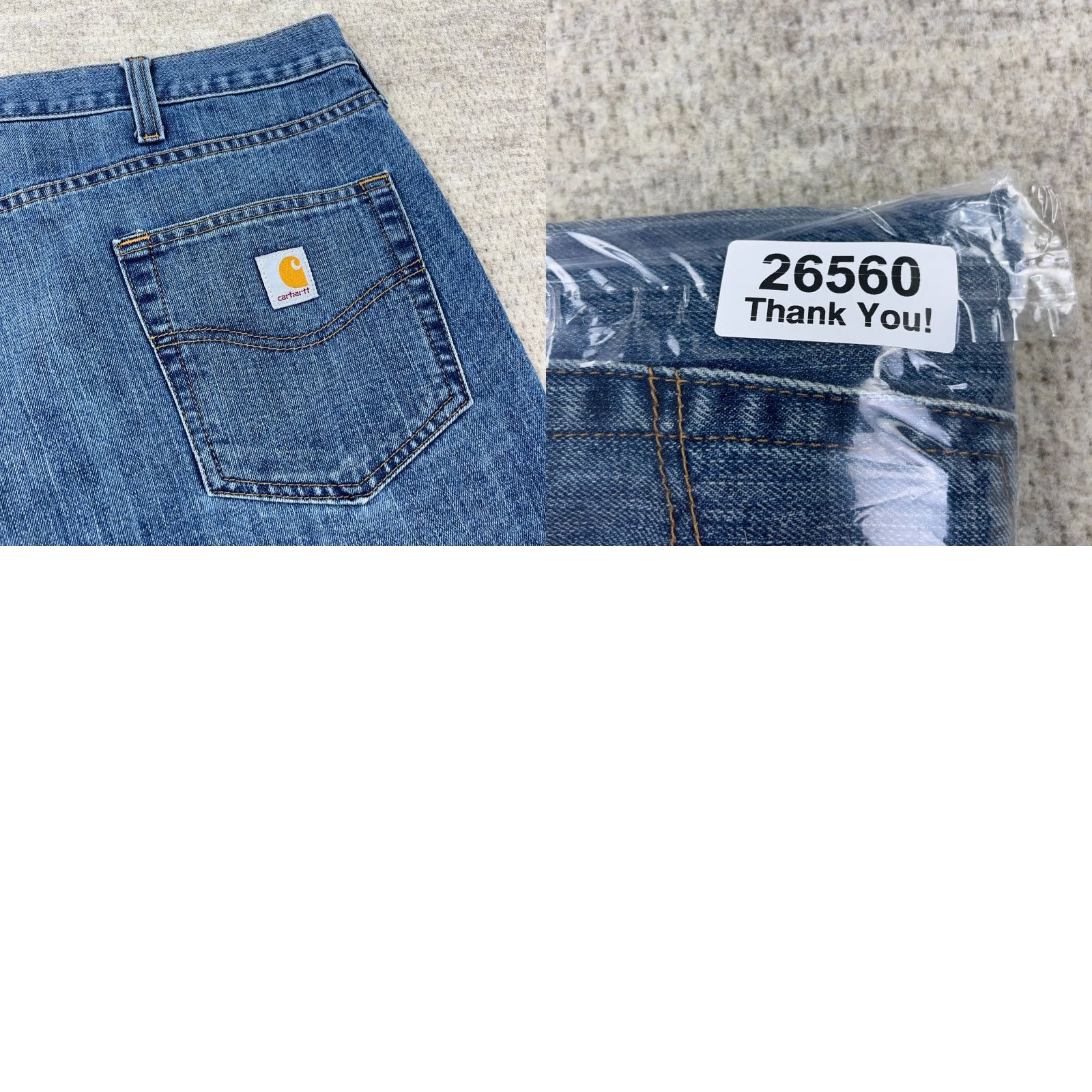 Carhartt Carhartt Jeans Men 44x32 Relaxed Fit Straight Leg Medium Wash Blue Work Denim 5-Pocket USA Style: Straight Mens Size US 44 / EU 60 - 9 Thumbnail