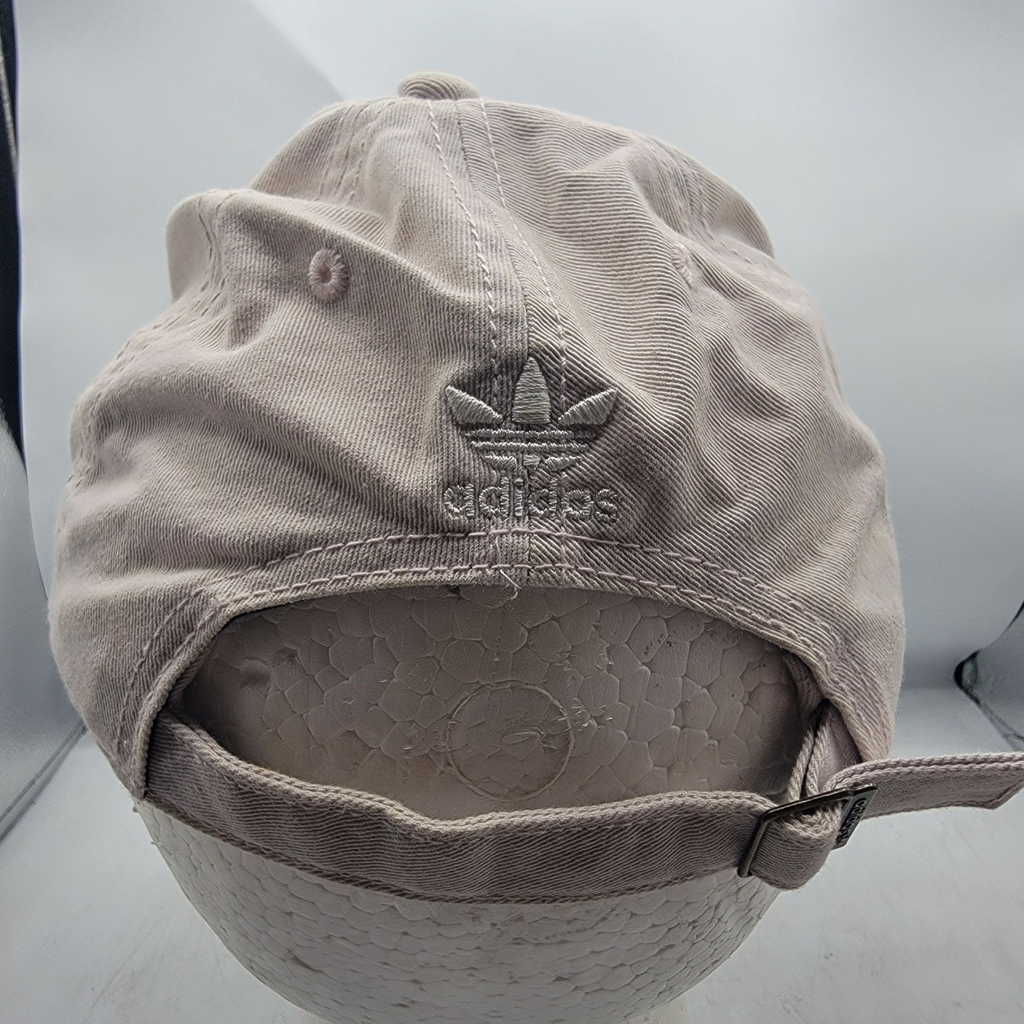 Adidas Adidas Originals Pink Cotton Strapback Hat Adjustable Size C Size ONE SIZE - 3 Thumbnail