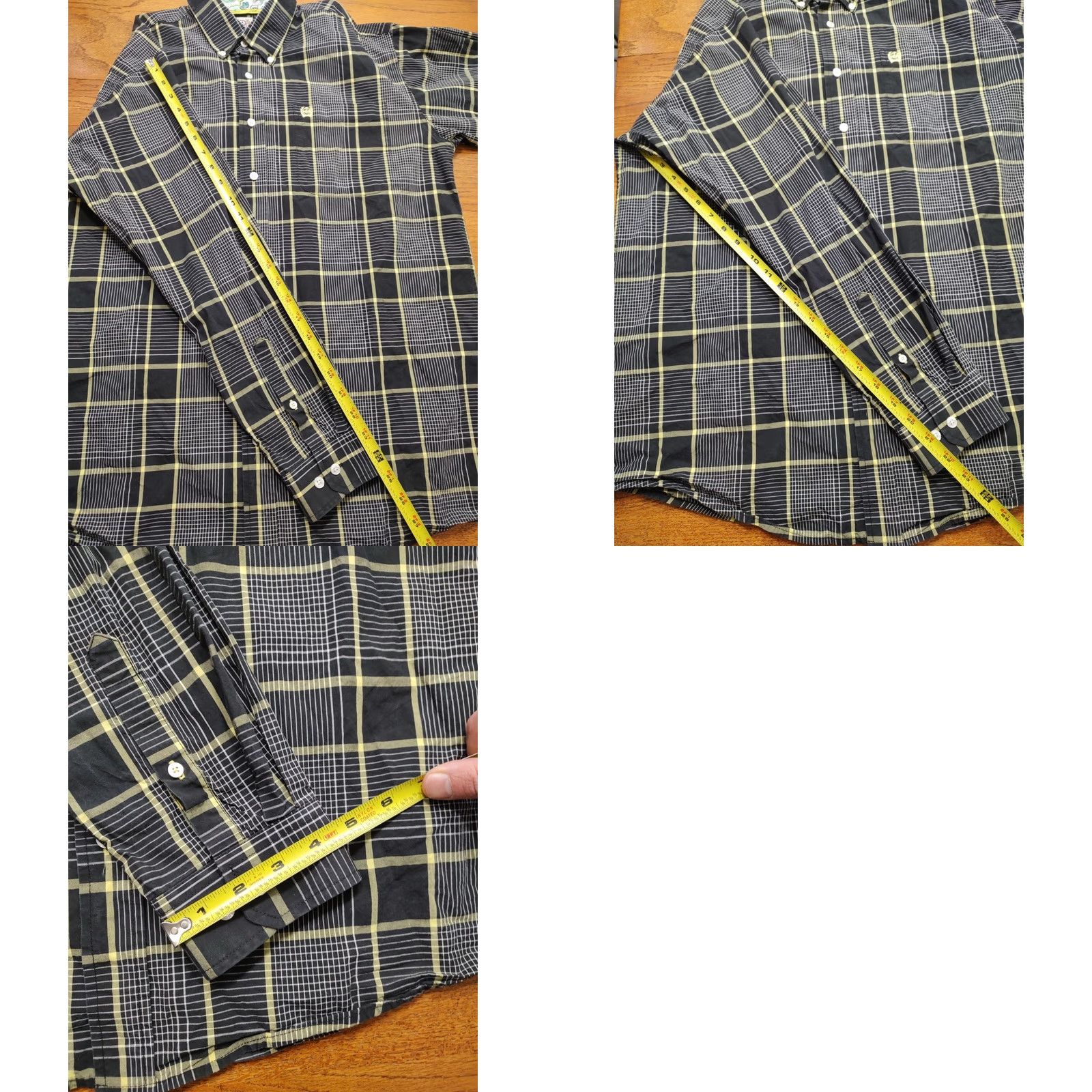 Vintage Cinch Shirt Black Plaid Western Cowboy 100% Cotton Button-Down Mens Medium Size US M / EU 48-50 / 2 - 8 Thumbnail