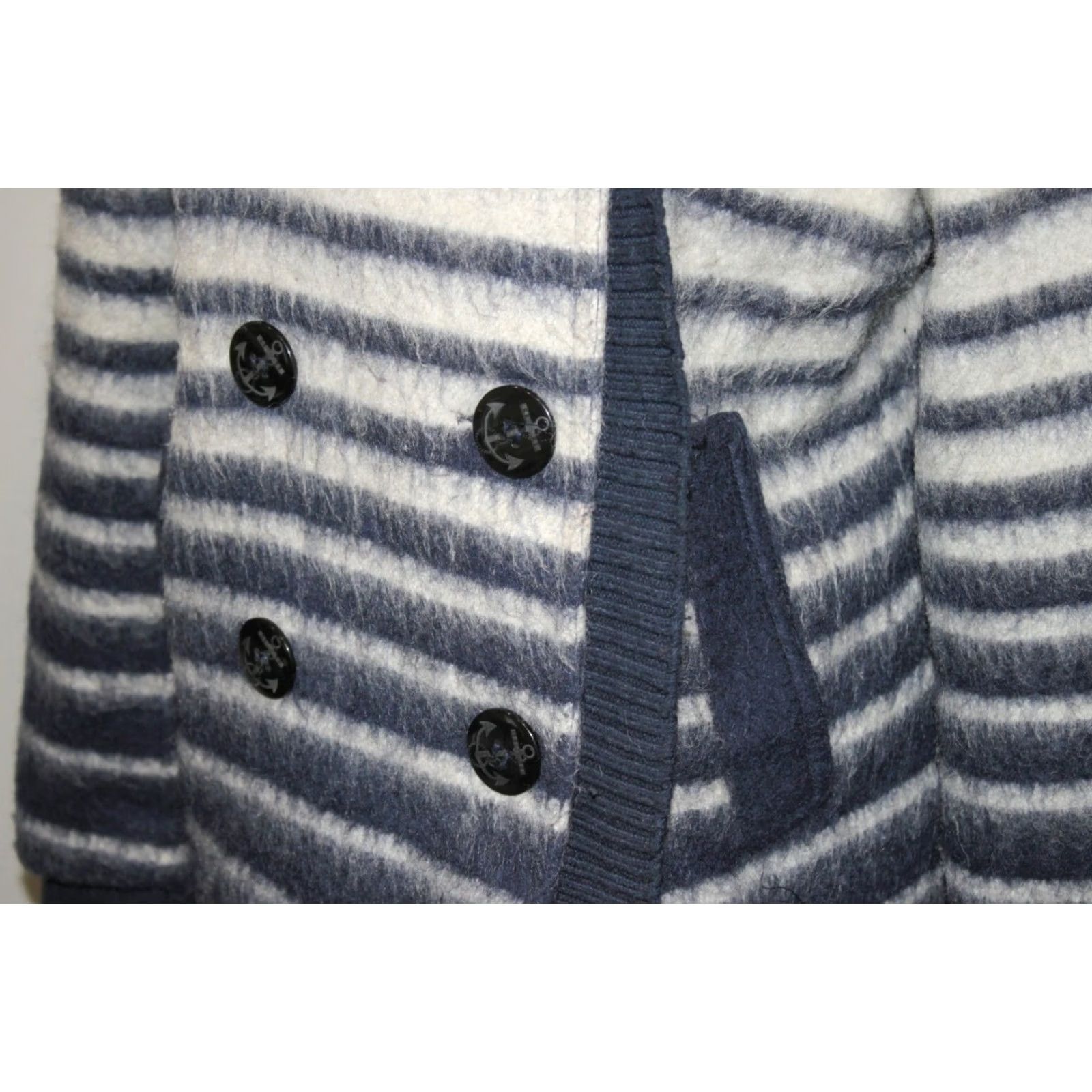 Jean Paul Gaultier Jean Paul Gaultier for Lindex Womens Coat UK 16 EUR 42 Multicoloured Wool Blend Coat Women, 66 cm Length, 64 cm Sleeve, Very Good, 100% Genuine Size 38" / US 16 / IT 52 - 2 Thumbnail