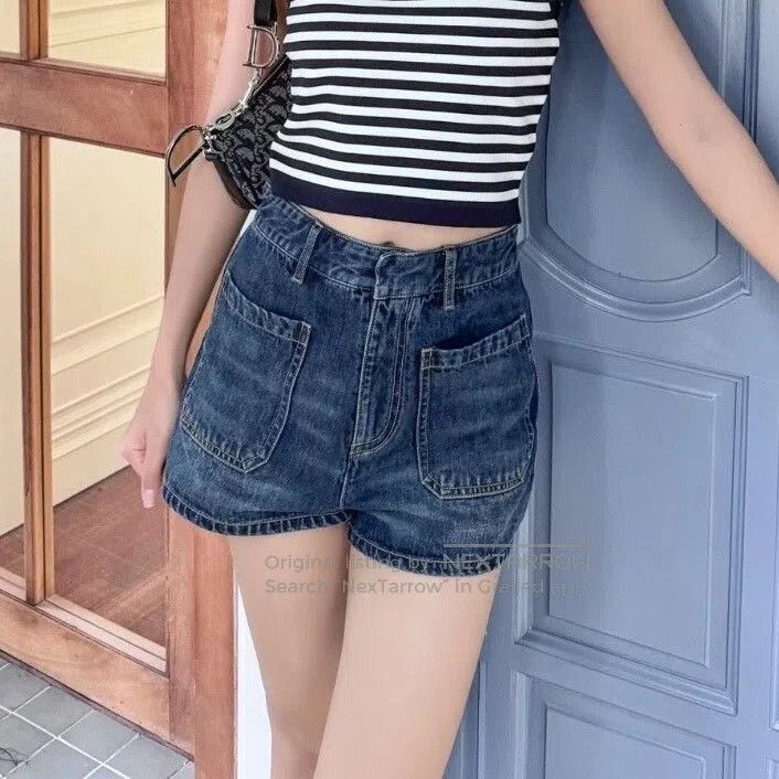 Dior Dior FW24 Solid Zip Pocket Denim Shorts. Size 33" - 7 Thumbnail