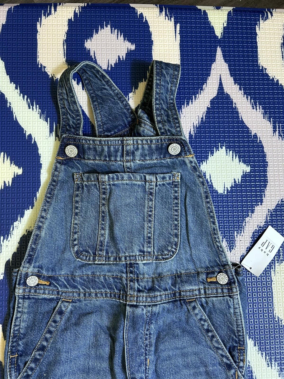 Gap NEW! BabyGap Denim Overalls by Loving Kindness Everyday Size ONE SIZE - 6 Thumbnail