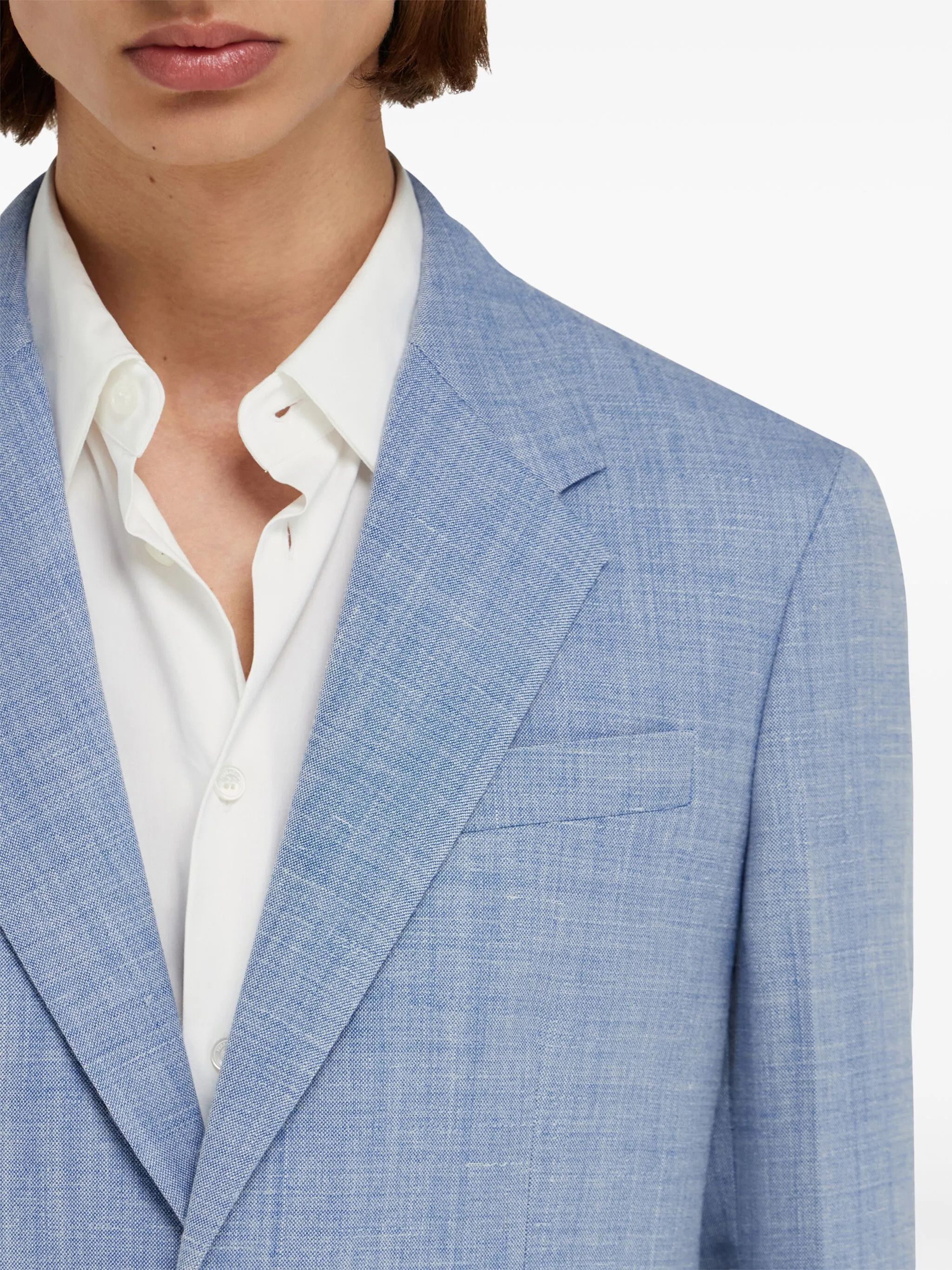 Salvatore Ferragamo o1s1rm0226 Single-breasted Blazer in Blue Size US S / EU 44-46 / 1 - 5 Thumbnail