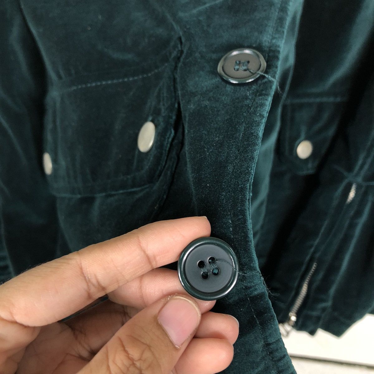 Issey Miyake 🔥Biker Jacket Velvet Rare Pocket Phono Japan Issey Miyake Size US M / EU 48-50 / 2 - 16 Thumbnail
