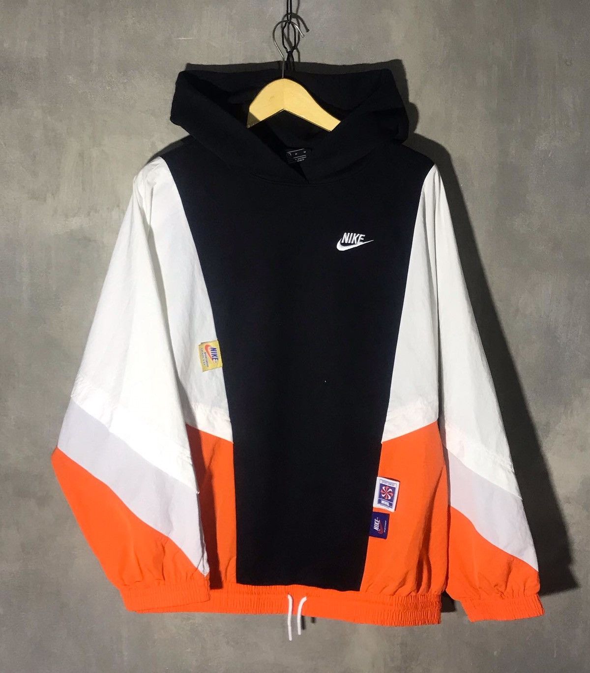 image of Nike Sportwear Icon Shape in Black/Orange, Men's (Size Large)