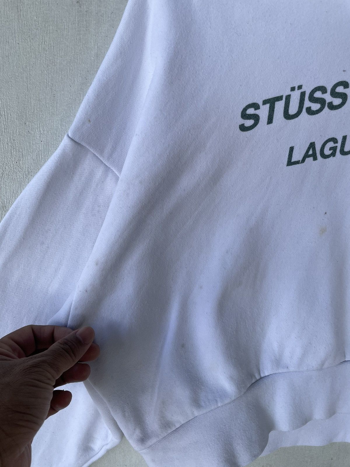 Stussy × Vintage Stussy Crop Top Hoodie Size L / US 10 / IT 46 - 10 Thumbnail