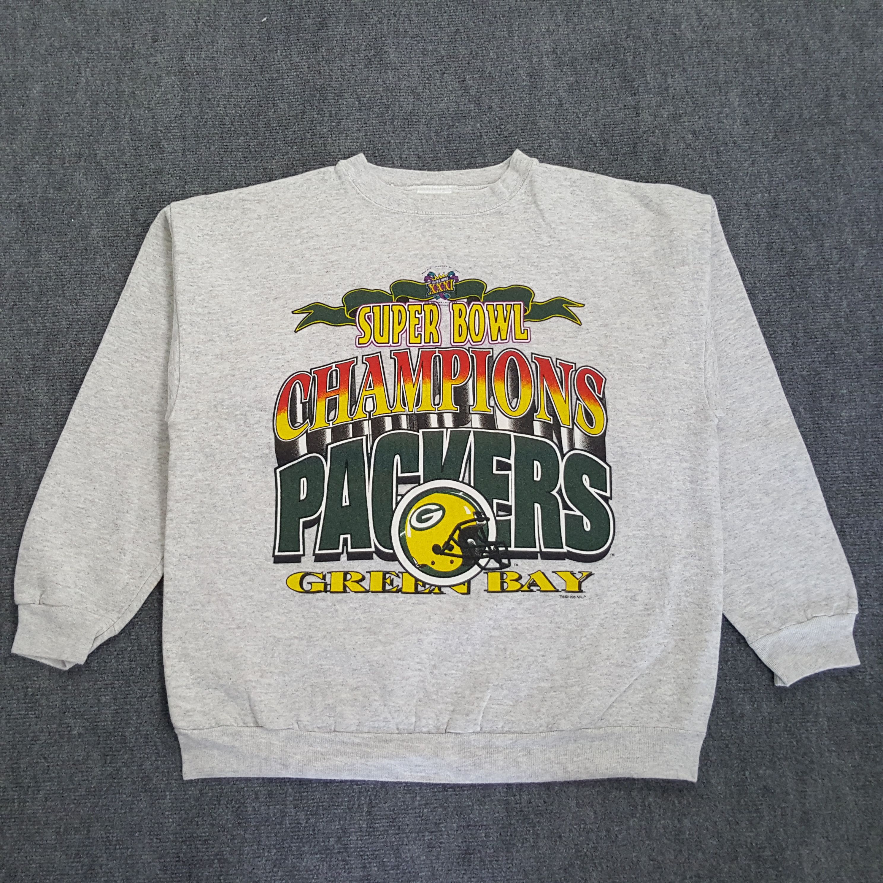 NFL × Vintage Vintage 90's Green Bay Champion Packers NFL Sweatshirt Size US L / EU 52-54 / 3 - 1 Thumbnail