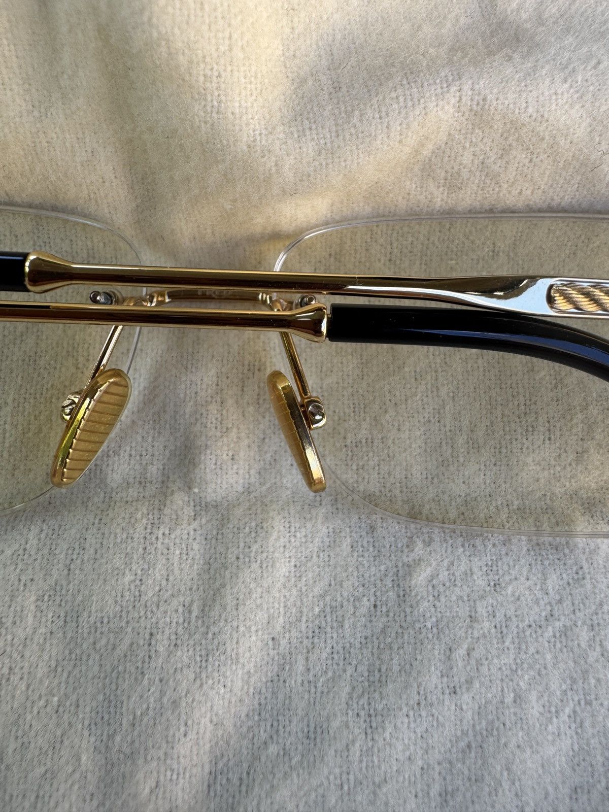 FRED Fred Force 10 Rimless Sunglasses Gold Tone Size ONE SIZE - 14 Thumbnail